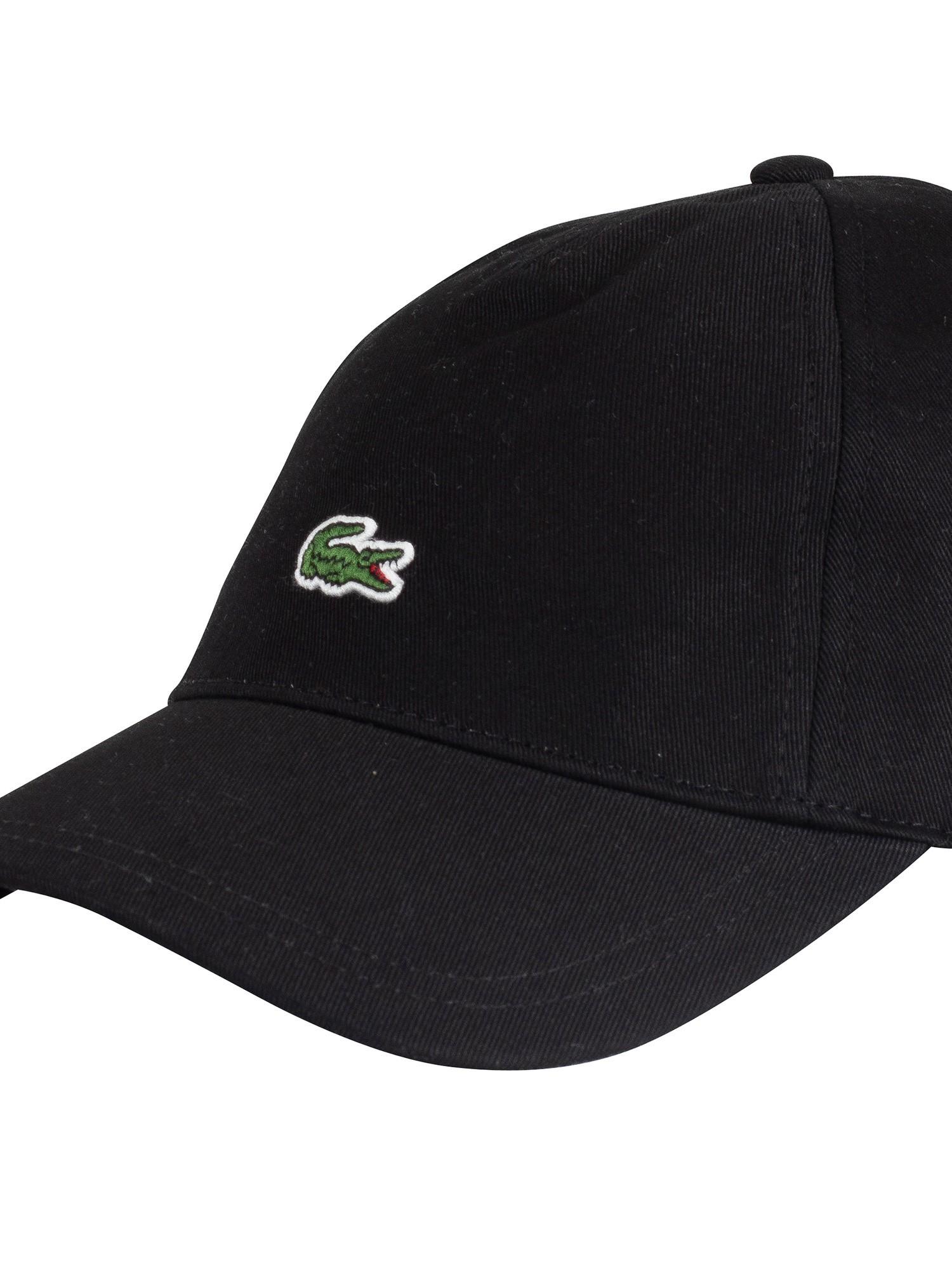 Lacoste Cotton Logo Baseball Cap in Black for Men - Lyst