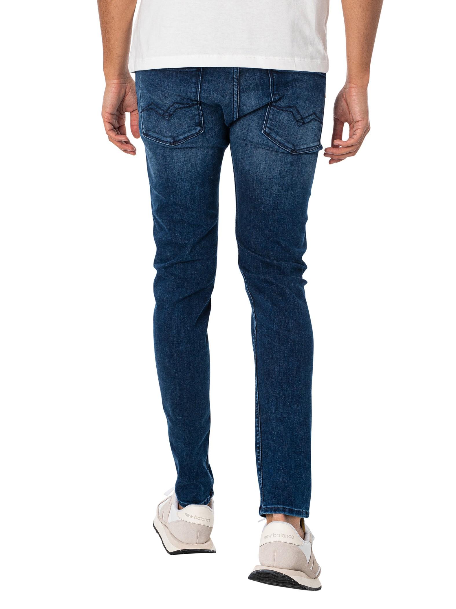 in Jeans Men Replay Slim Anbass Blue Lyst | for