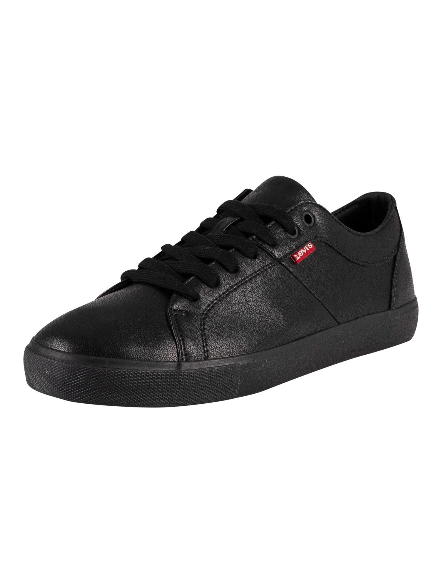 Levi's Woodward Leather Trainers in Black for Men | Lyst Canada
