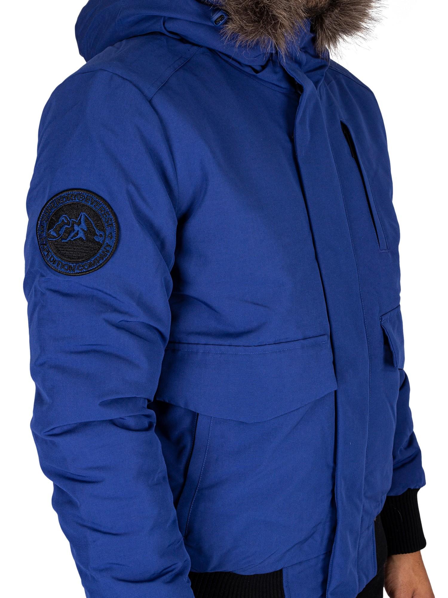 Superdry Everest Parka Bomber Jacket in Blue for Men | Lyst