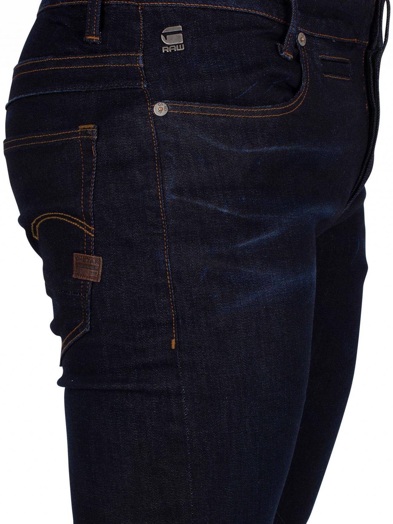 G-Star RAW Denim Dark Aged D-staq 5 Pocket Slim Fit Jeans in Blue for Men |  Lyst