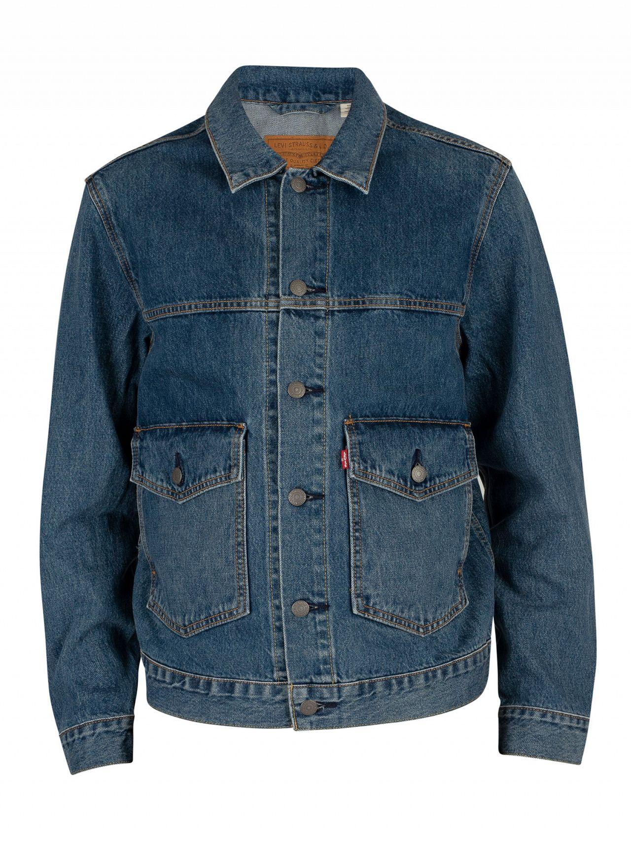 levi's patch pocket trucker jacket