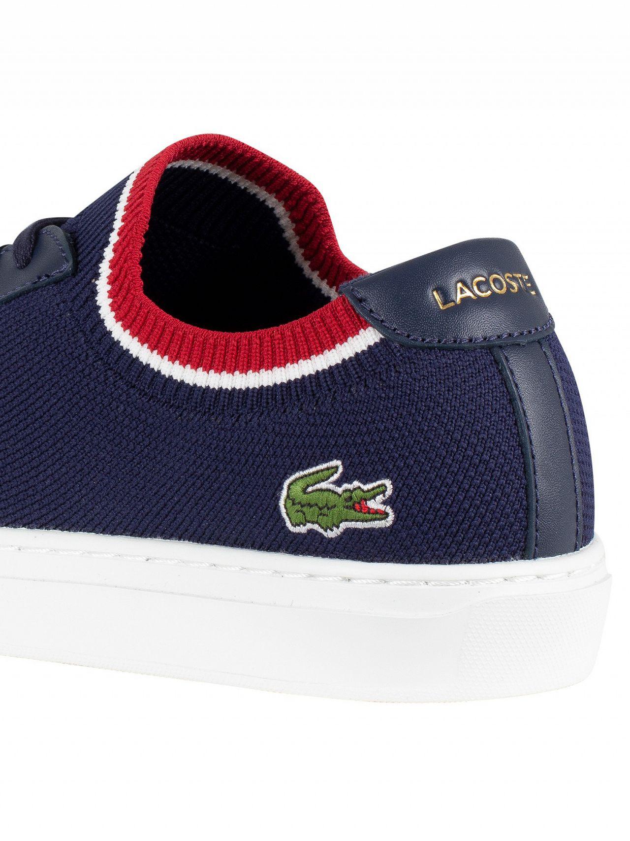Lacoste Lace Navy/white/red La Piquee 119 1 Cma Trainers in Blue for Men |  Lyst