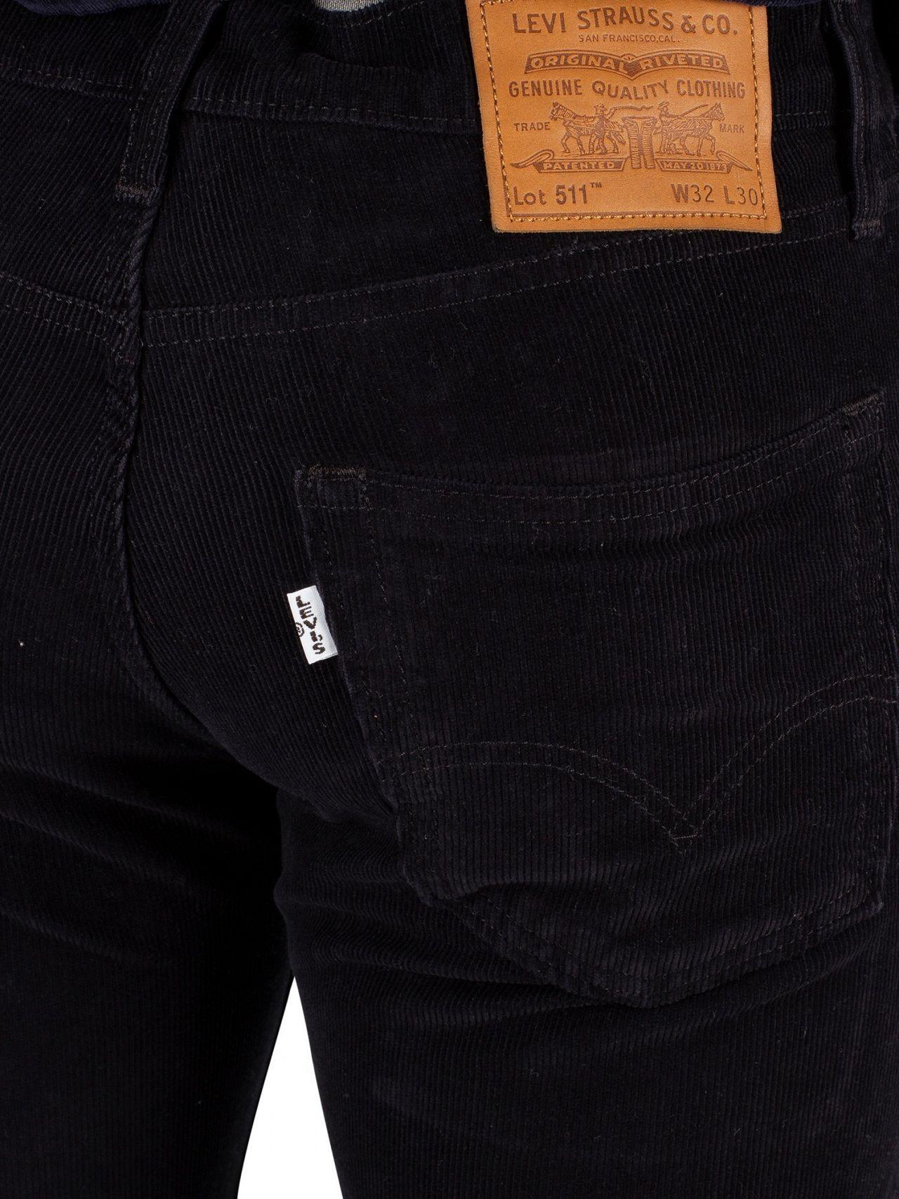 Levi's Denim Mineral Black 511 Slim Fit Jeans for Men | Lyst