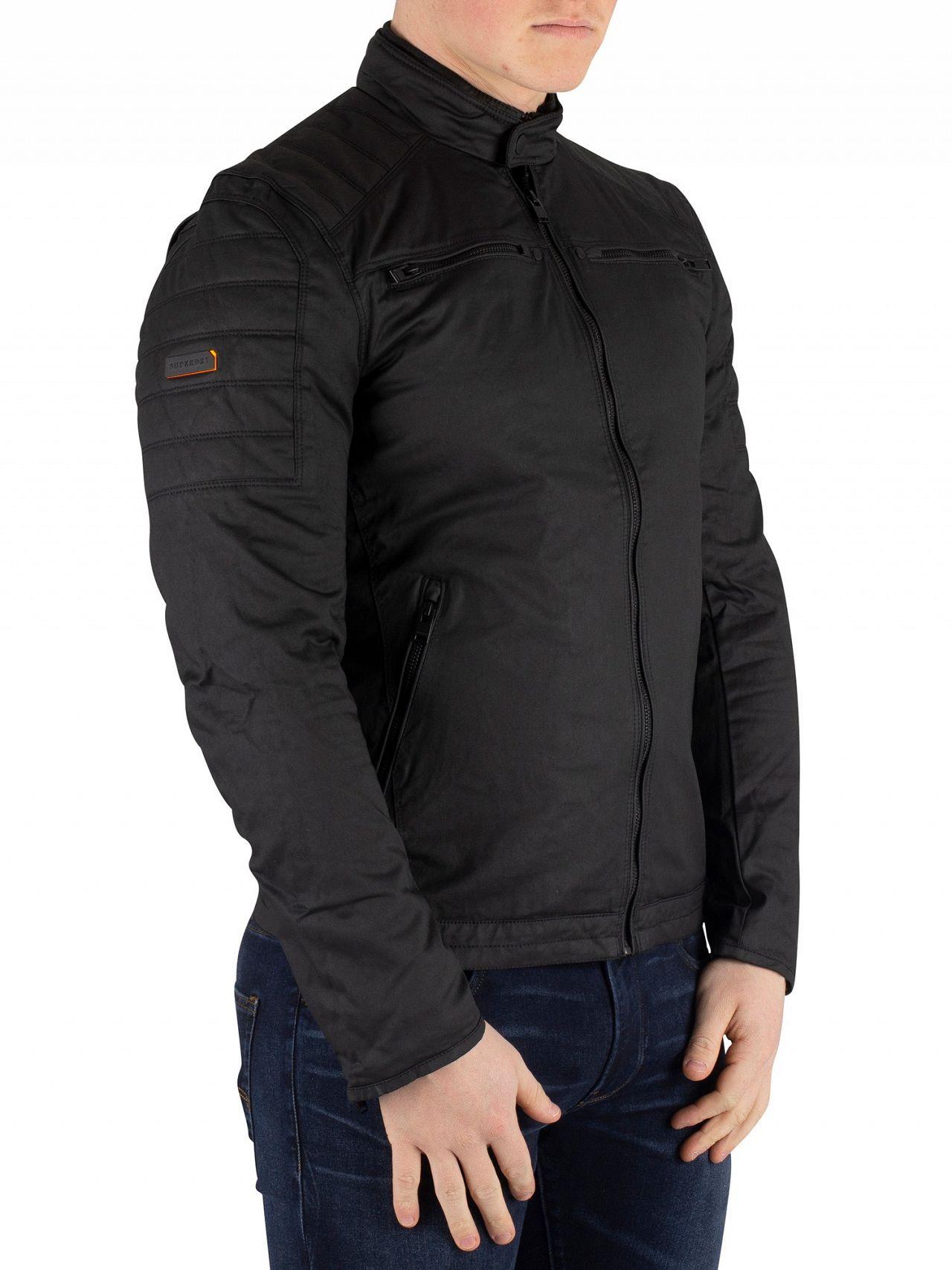 carbon biker jacket superdry