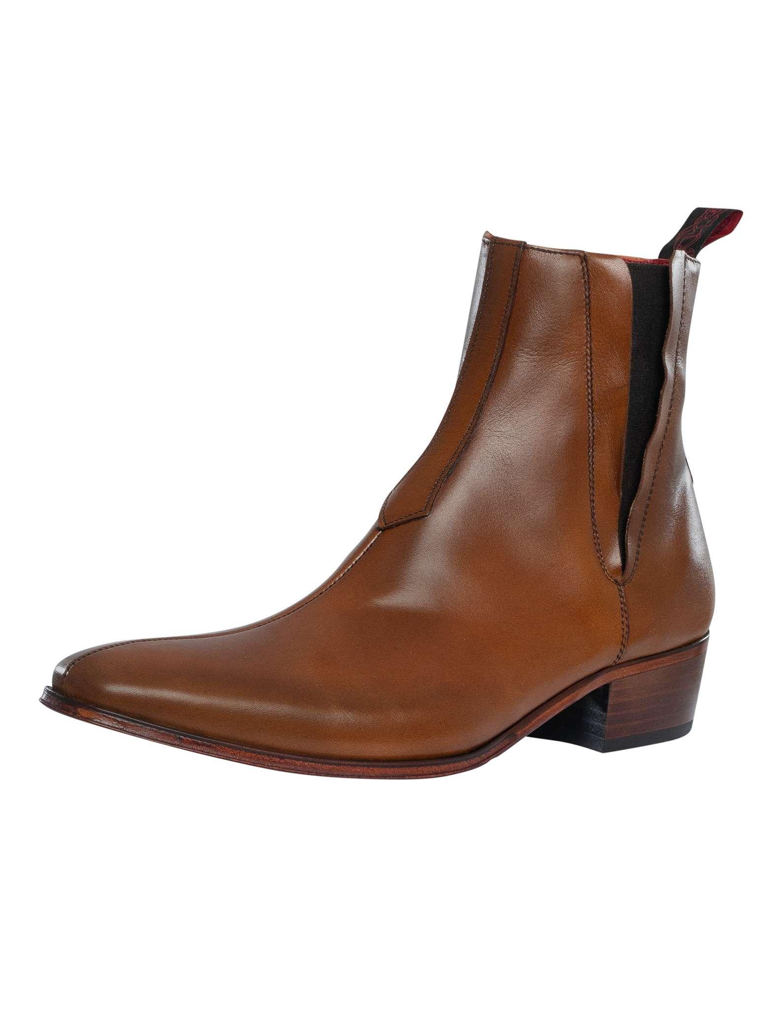 Amazon.com | Jeffery West Men's Polished Leather Chelsea