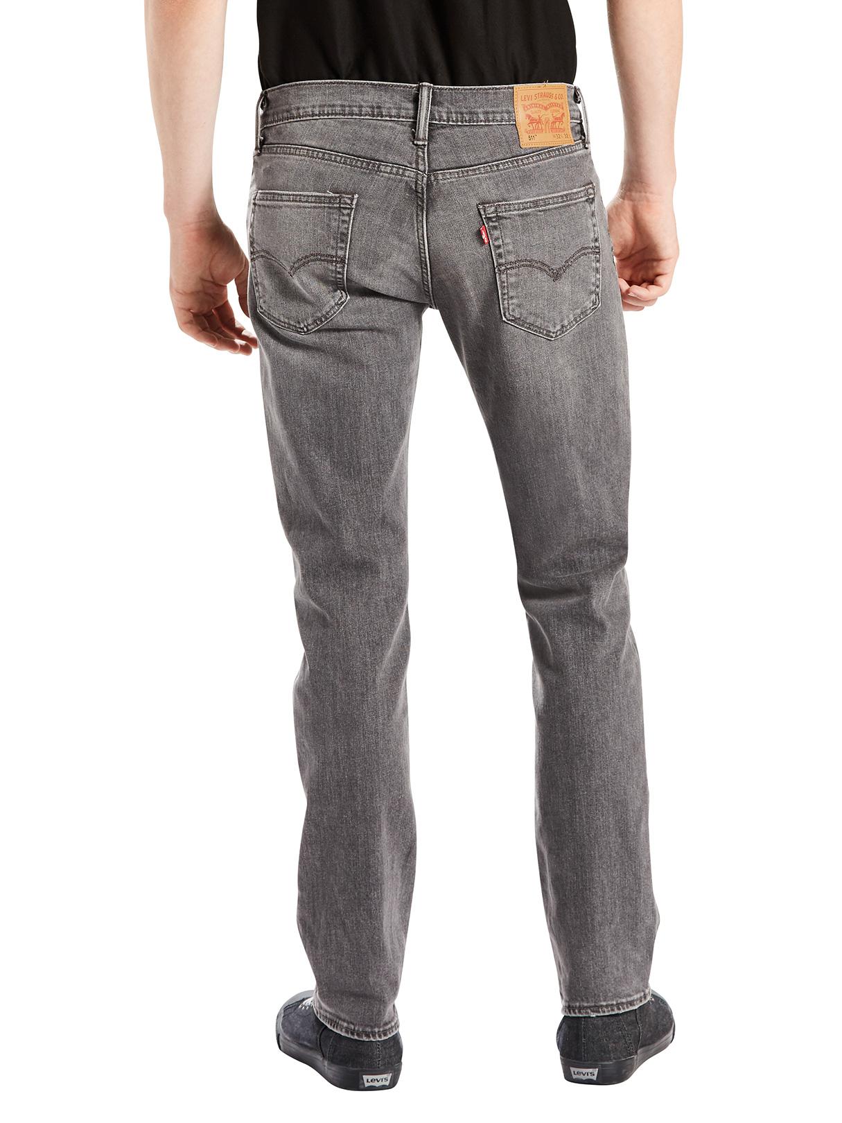 Levi's Denim Charcoal 511 Slim Fit Berry Hill Jeans in Grey for Men - Lyst