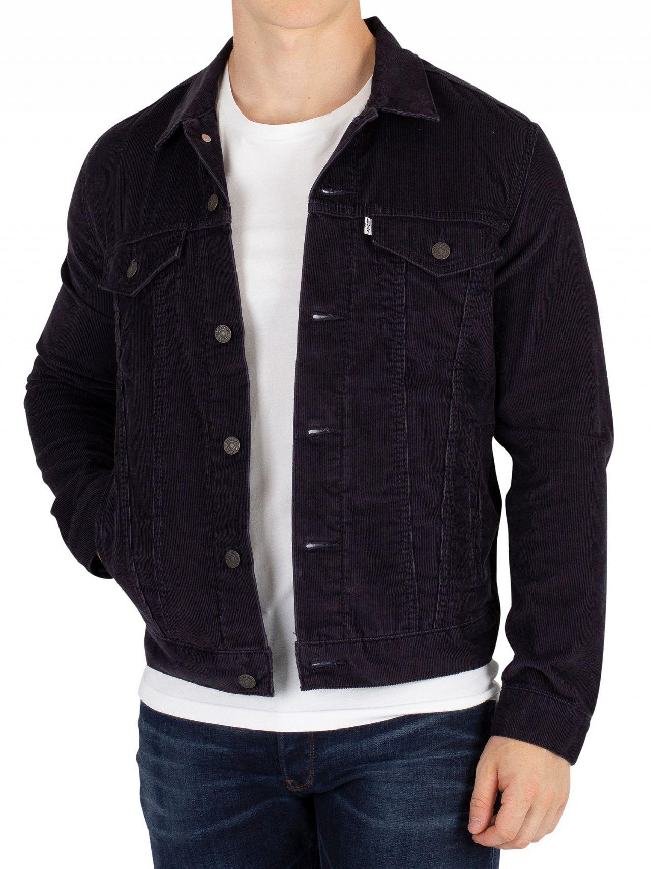 levi blue cord jacket