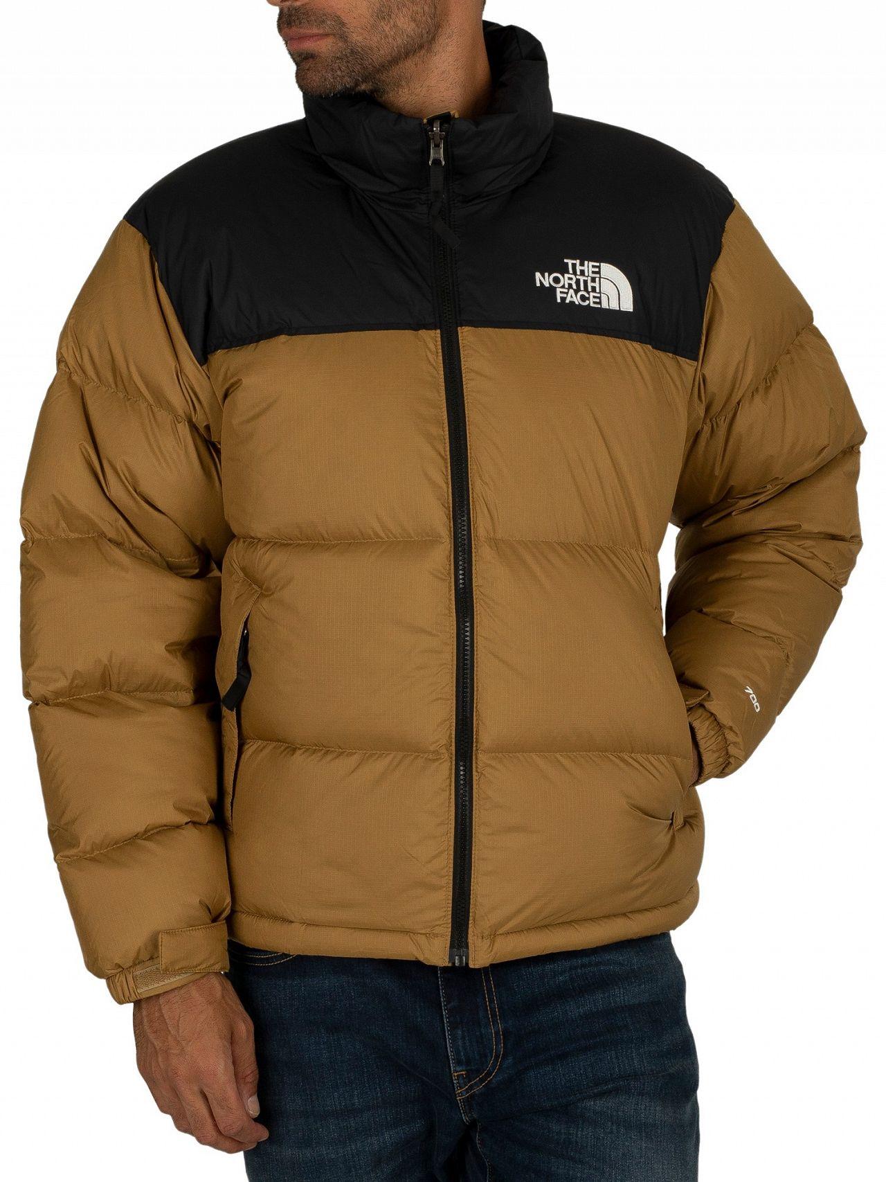 The North Face Synthetic British Khaki 1996 Retro Nuptse Puffer Jacket In Natural For Men Lyst