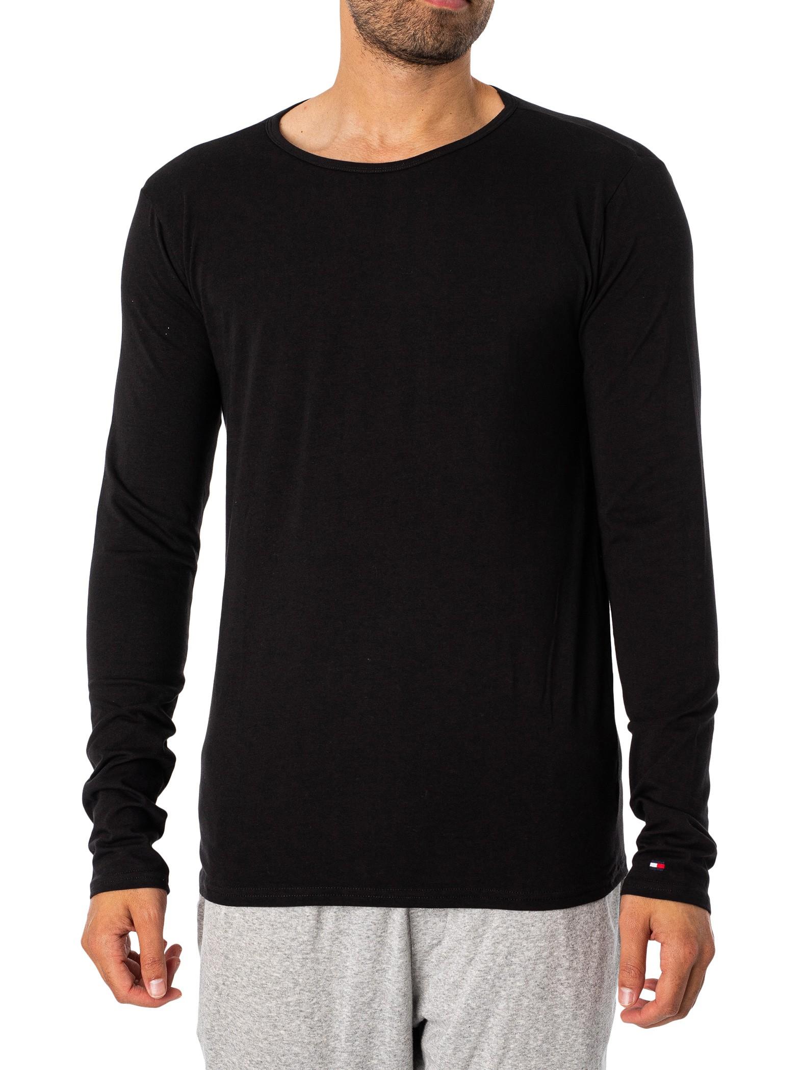 Tommy Hilfiger Long-sleeve T-shirt Pack Of 3 in Black for Men | Lyst
