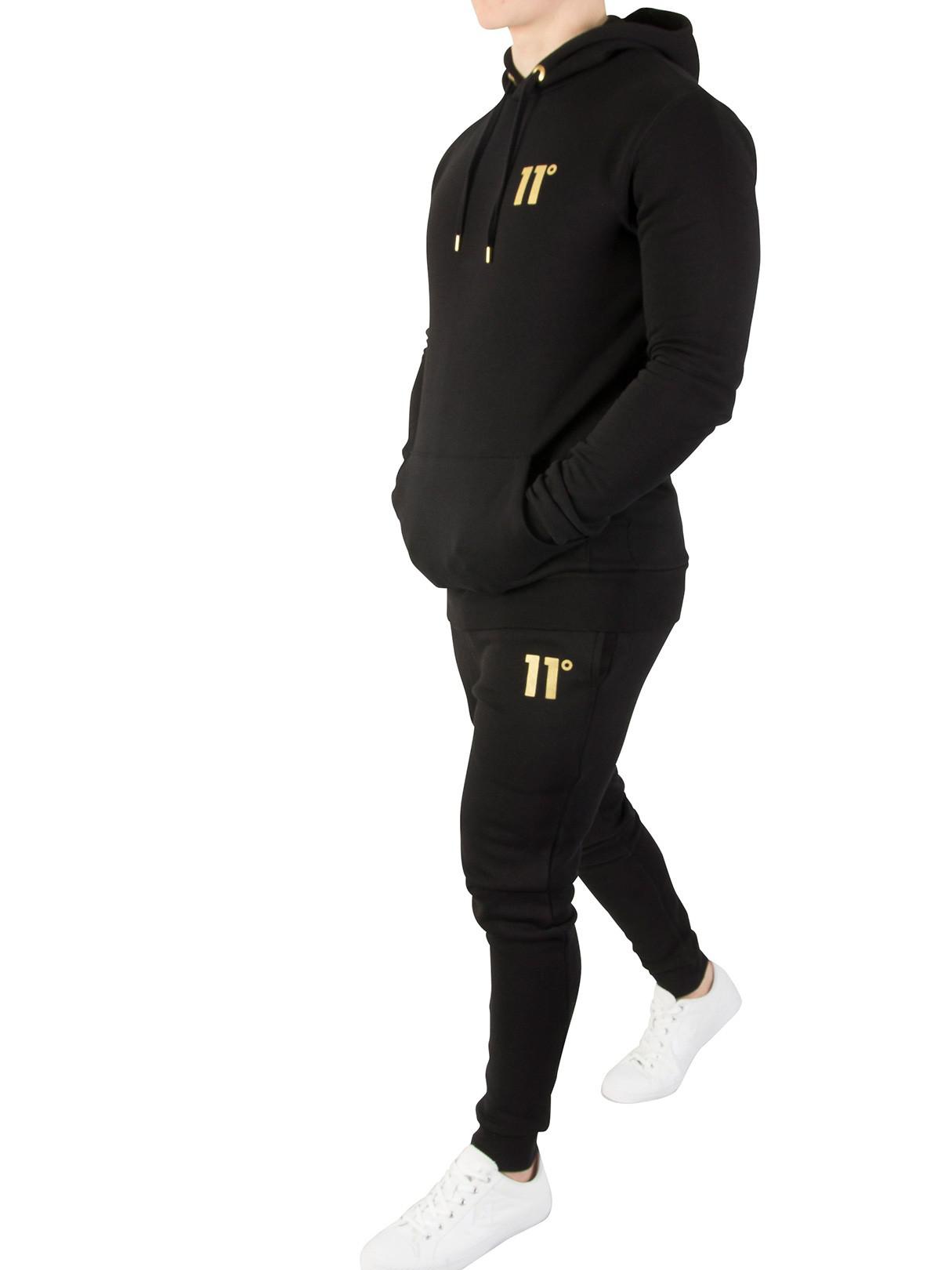11 degrees black and gold hoodie