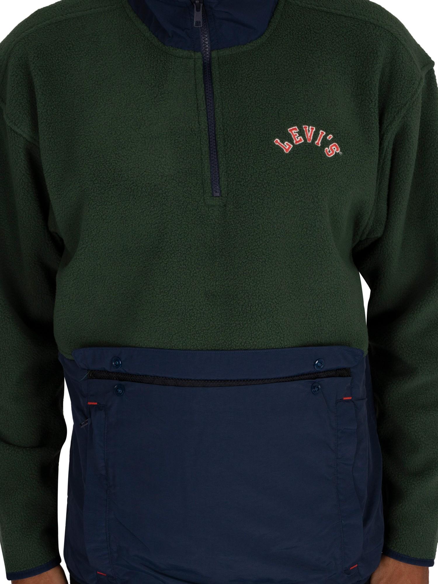 Quarter Zip Polar Fleece Levis on Sale 
