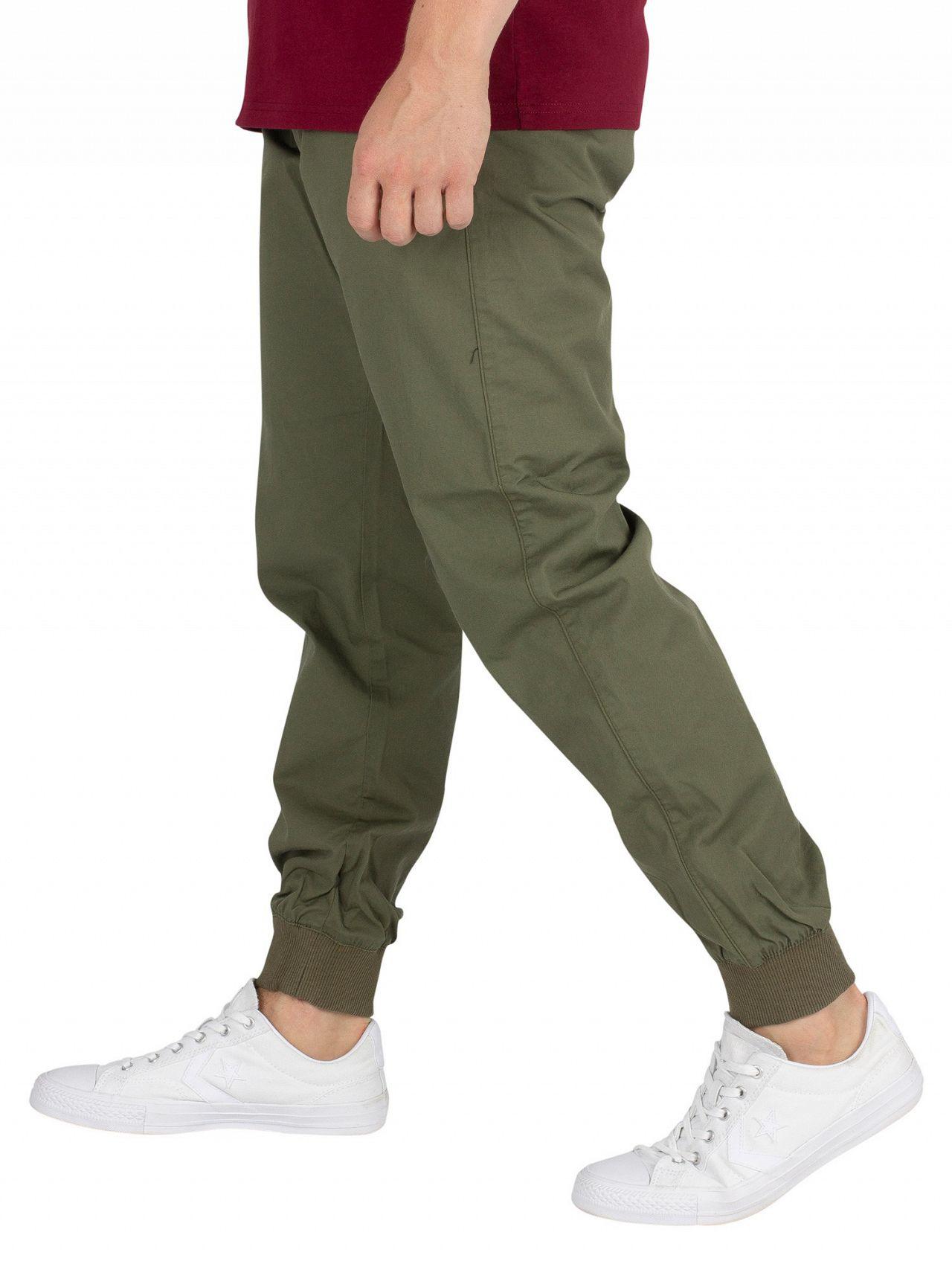 Carhartt WIP Cotton Rover Green Rinsed Madison Joggers for Men | Lyst
