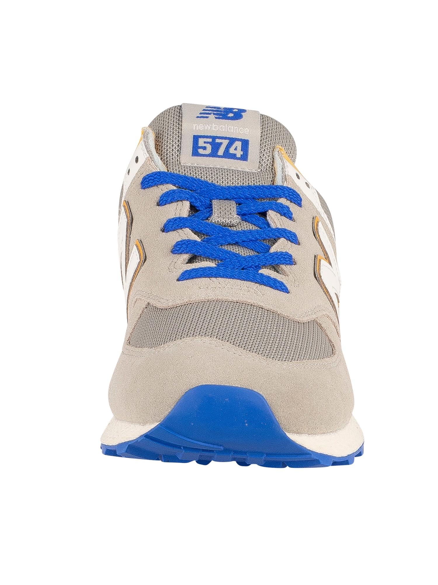new balance blue suede 574 trainers
