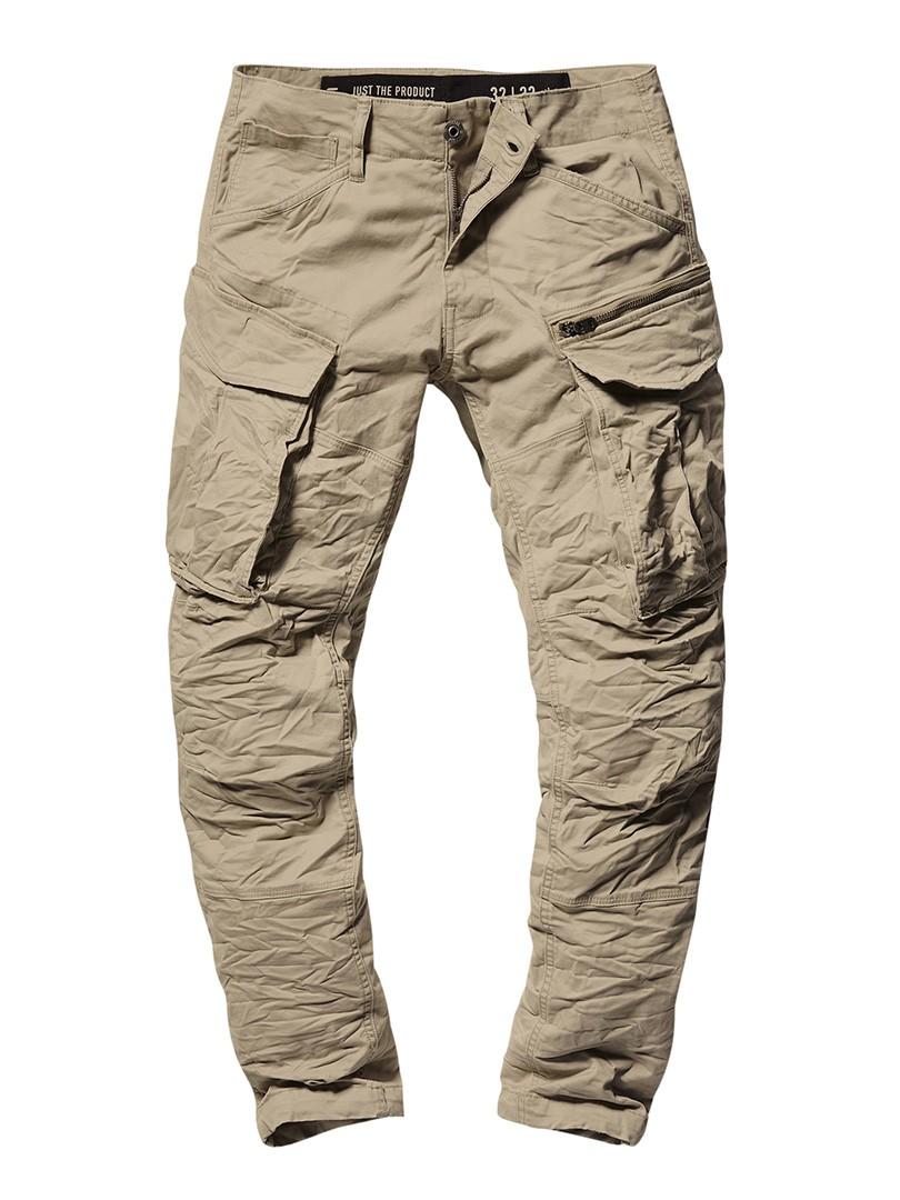 G-Star RAW Cotton Rovic Tapered Zip 3d Cargos in Natural for Men - Save ...