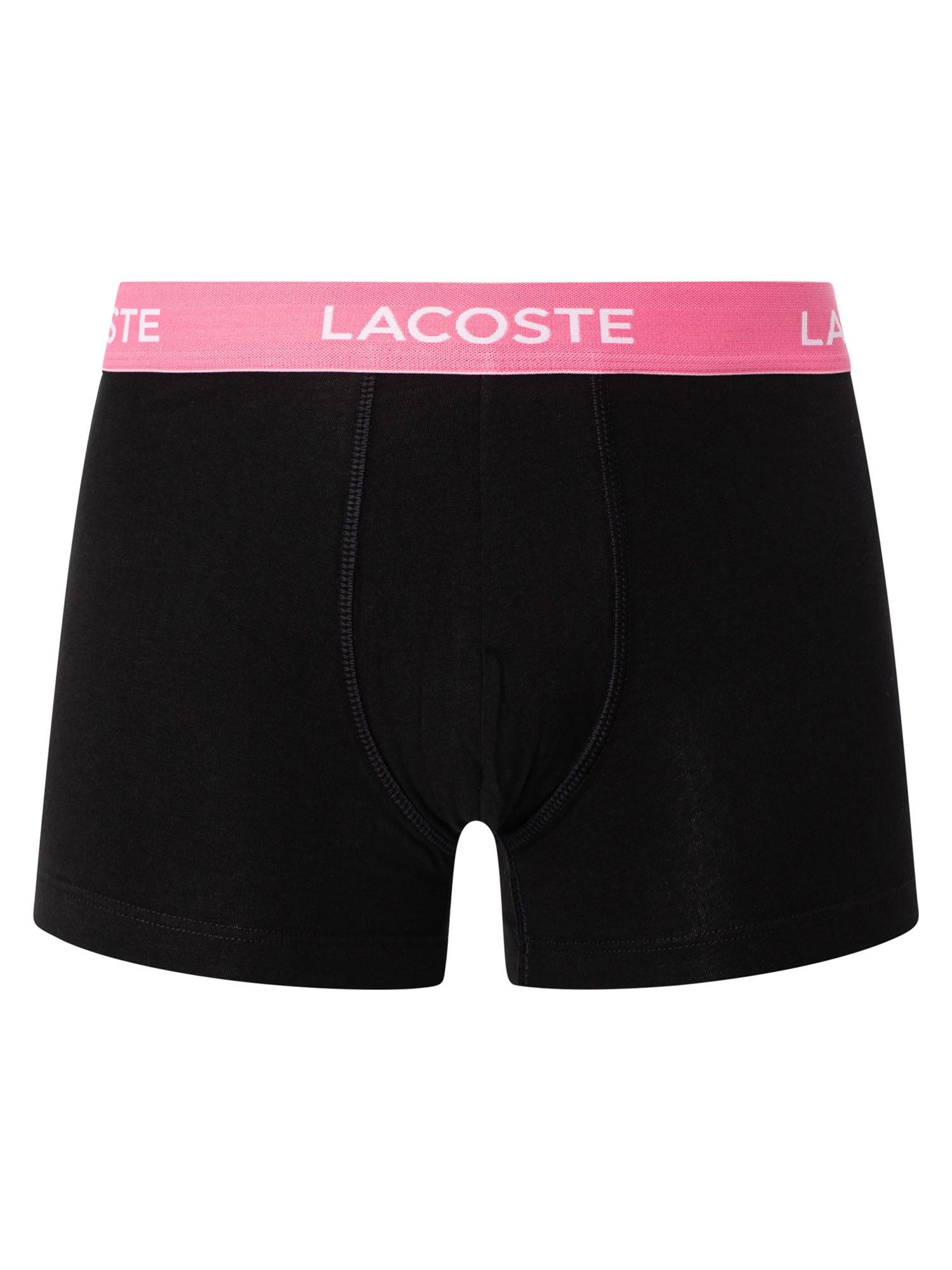 Lacoste 5 Pack Casual Trunks in Black for Men | Lyst