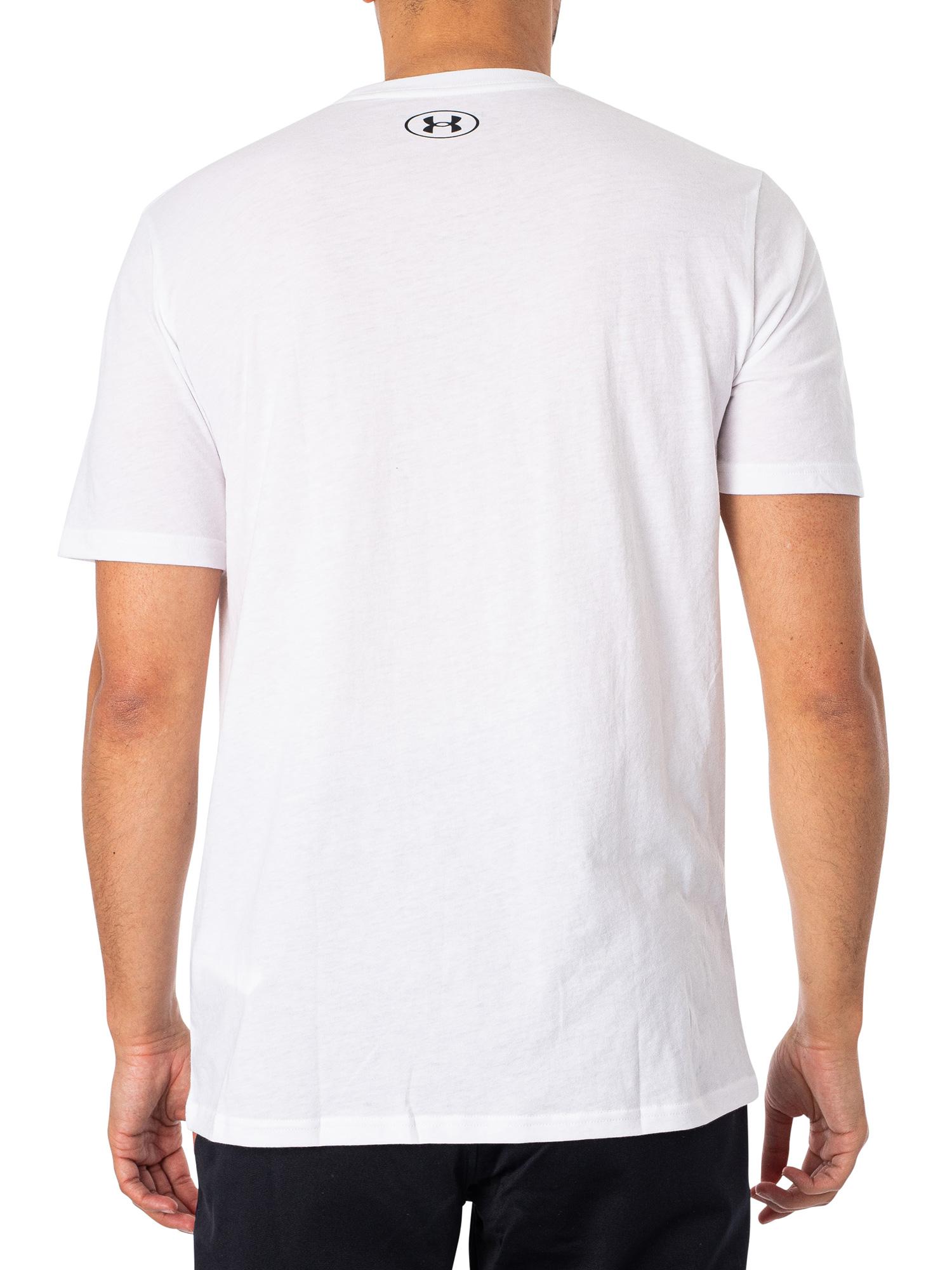 Under Armour Sportstyle Left Chest T-shirt in White for Men | Lyst