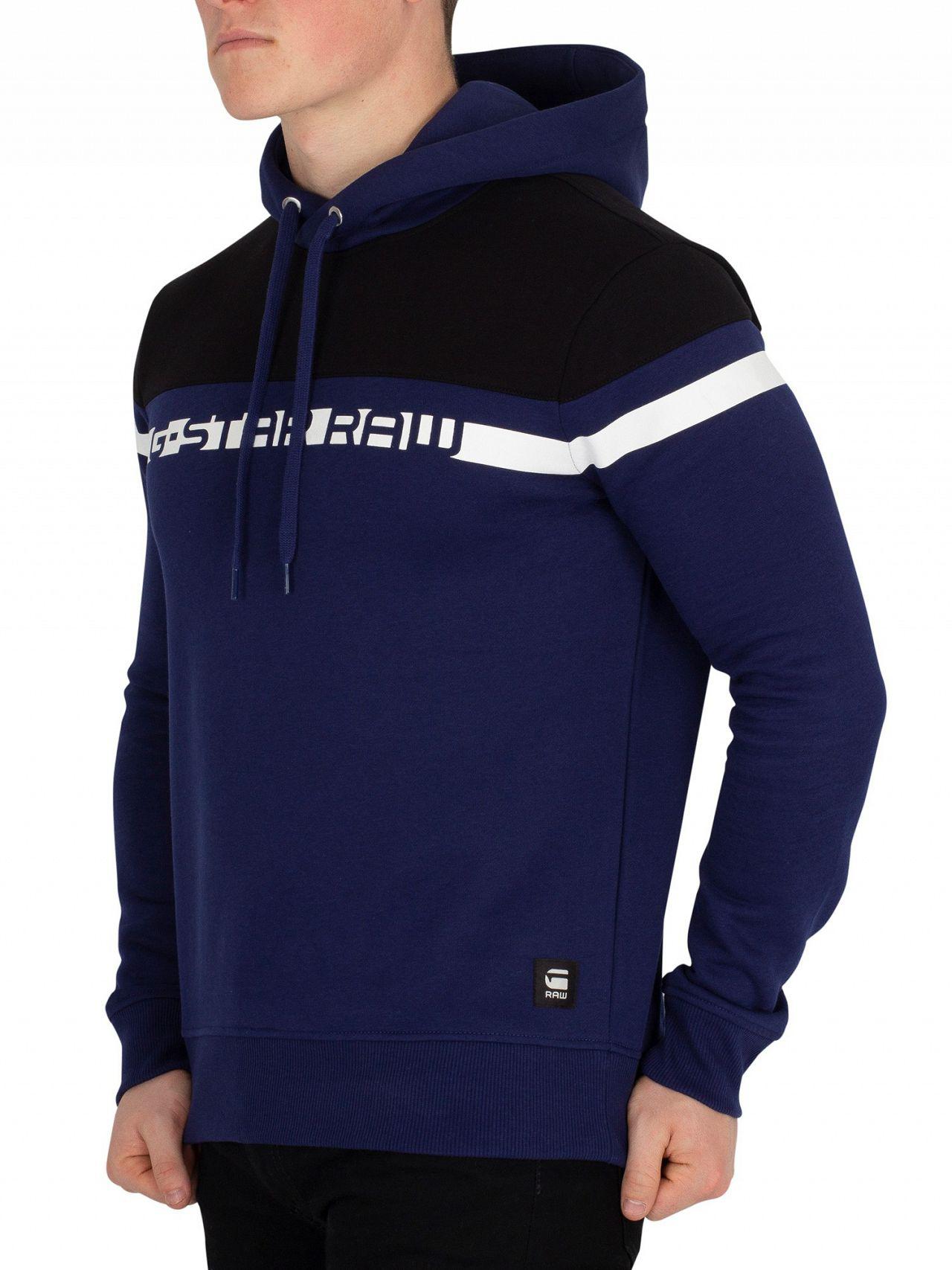 g star raw blue hoodie