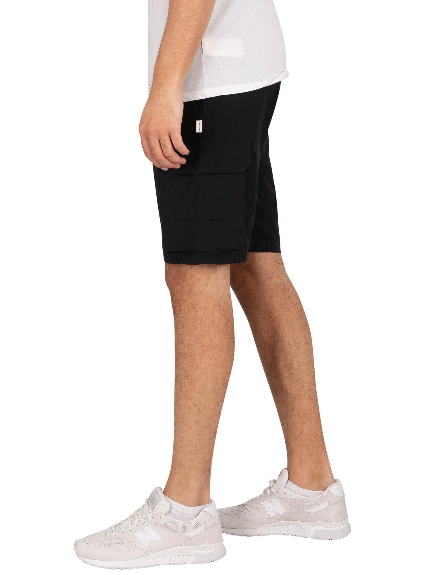 Jack \u0026 Jones Ross Cargo Shorts in Black 