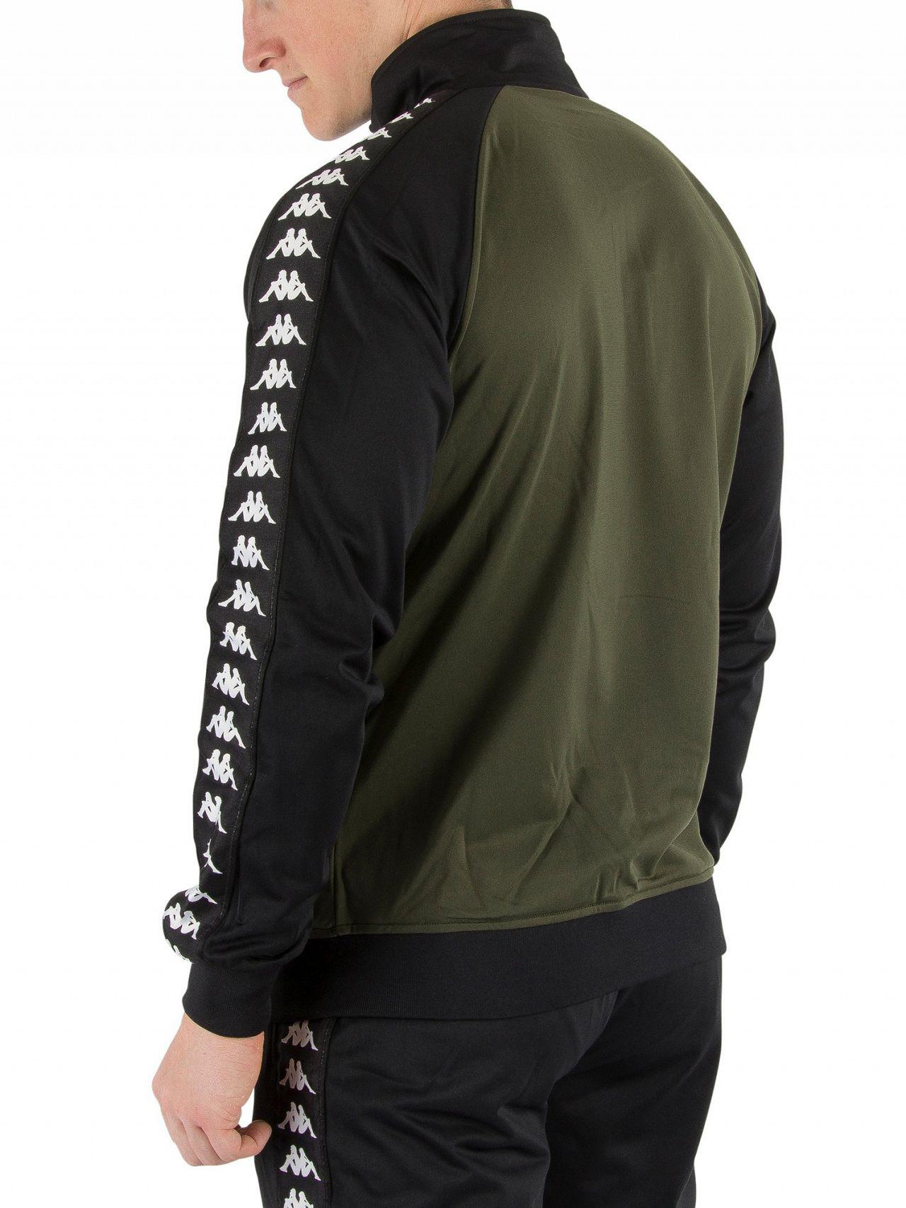 olive green kappa tracksuit