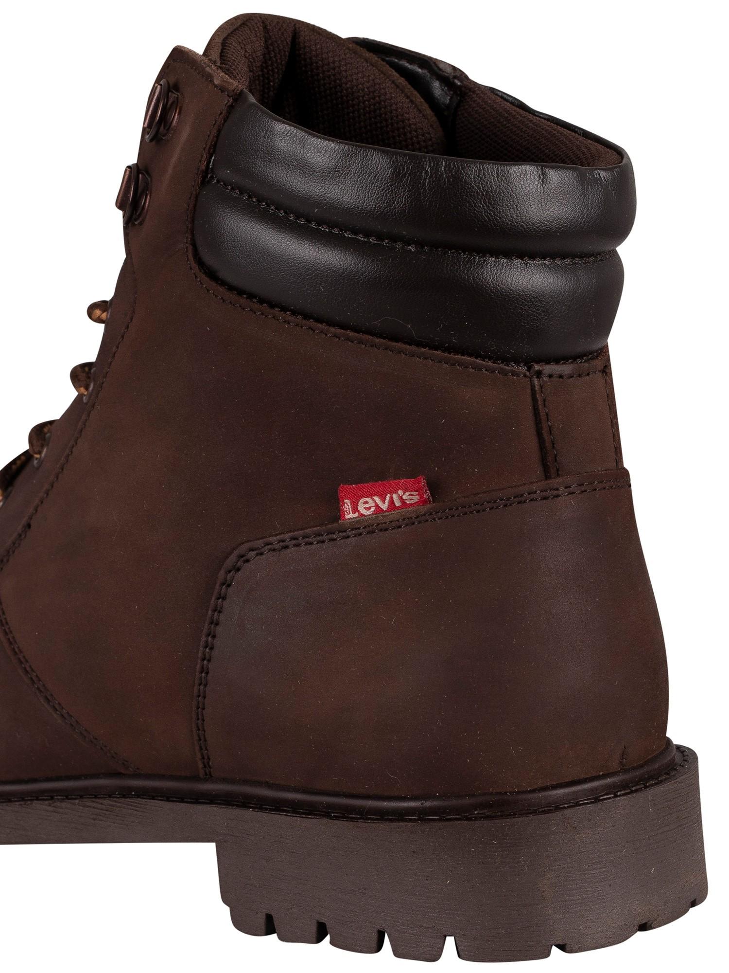 Levi's Hodges 2.0 Leather Boots in Dark Brown (Brown) for Men | Lyst  Australia