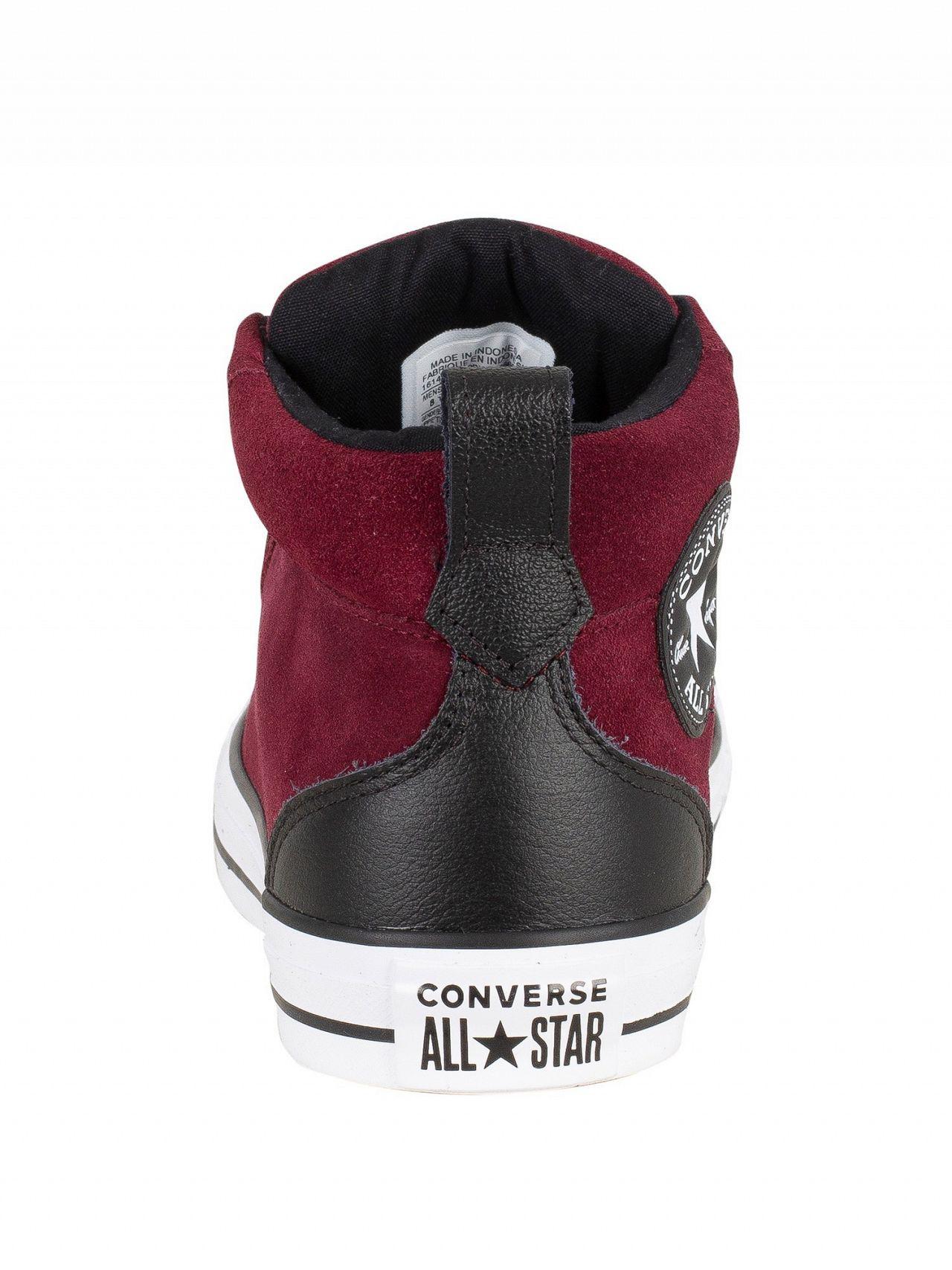 Converse Dark Burgundy/black/white Ct All Star Street Suede Trainers in Red  for Men | Lyst