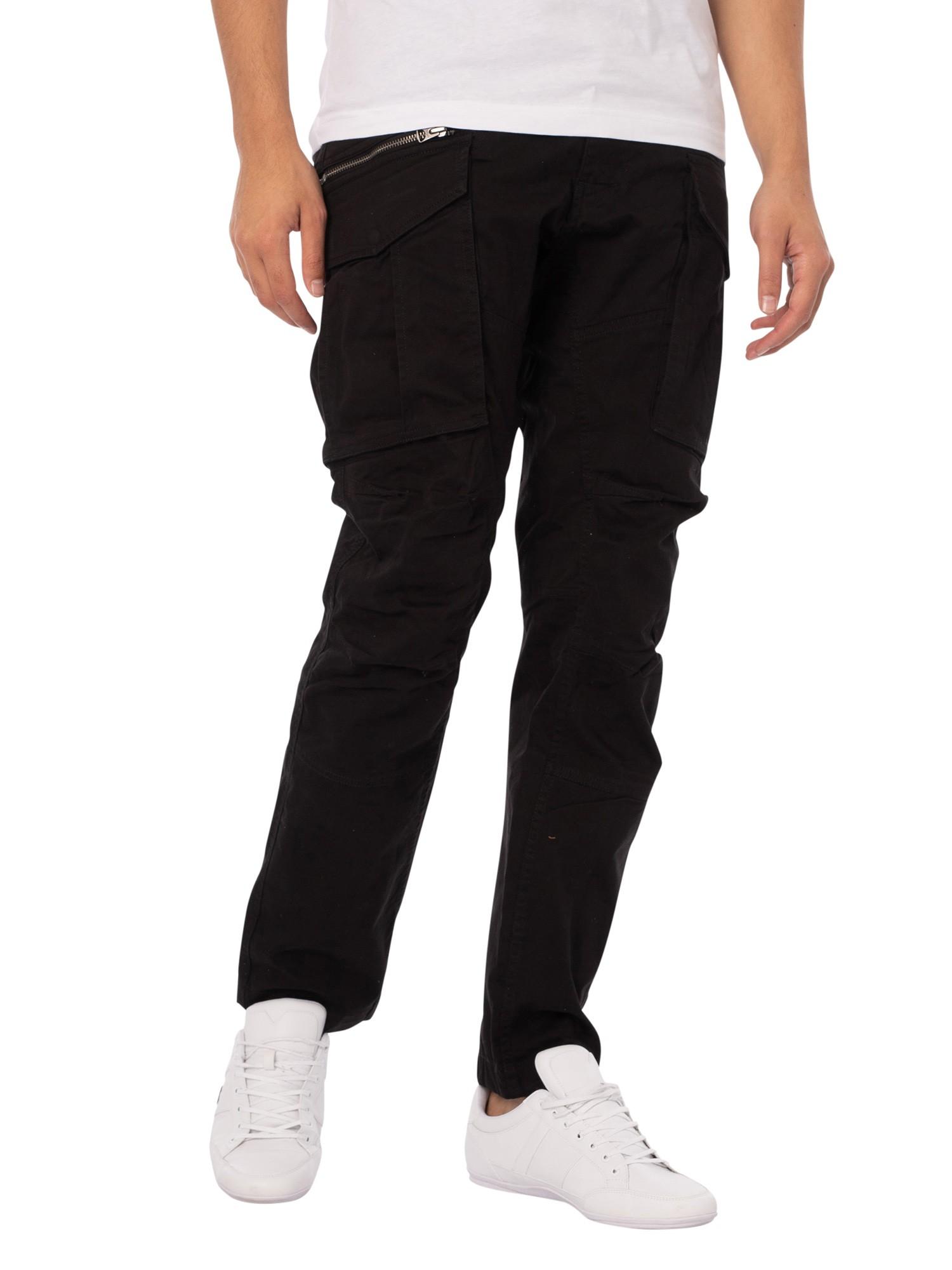 Replay Logo Cargo Trousers in Black for Men | Lyst