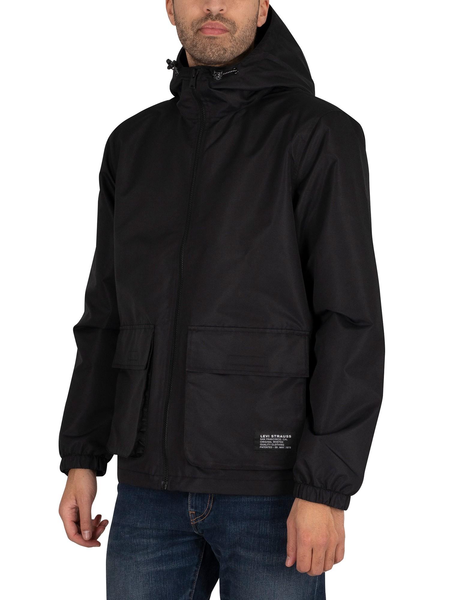 Levi's Tactical Windbreaker Jacket in Black for Men | Lyst