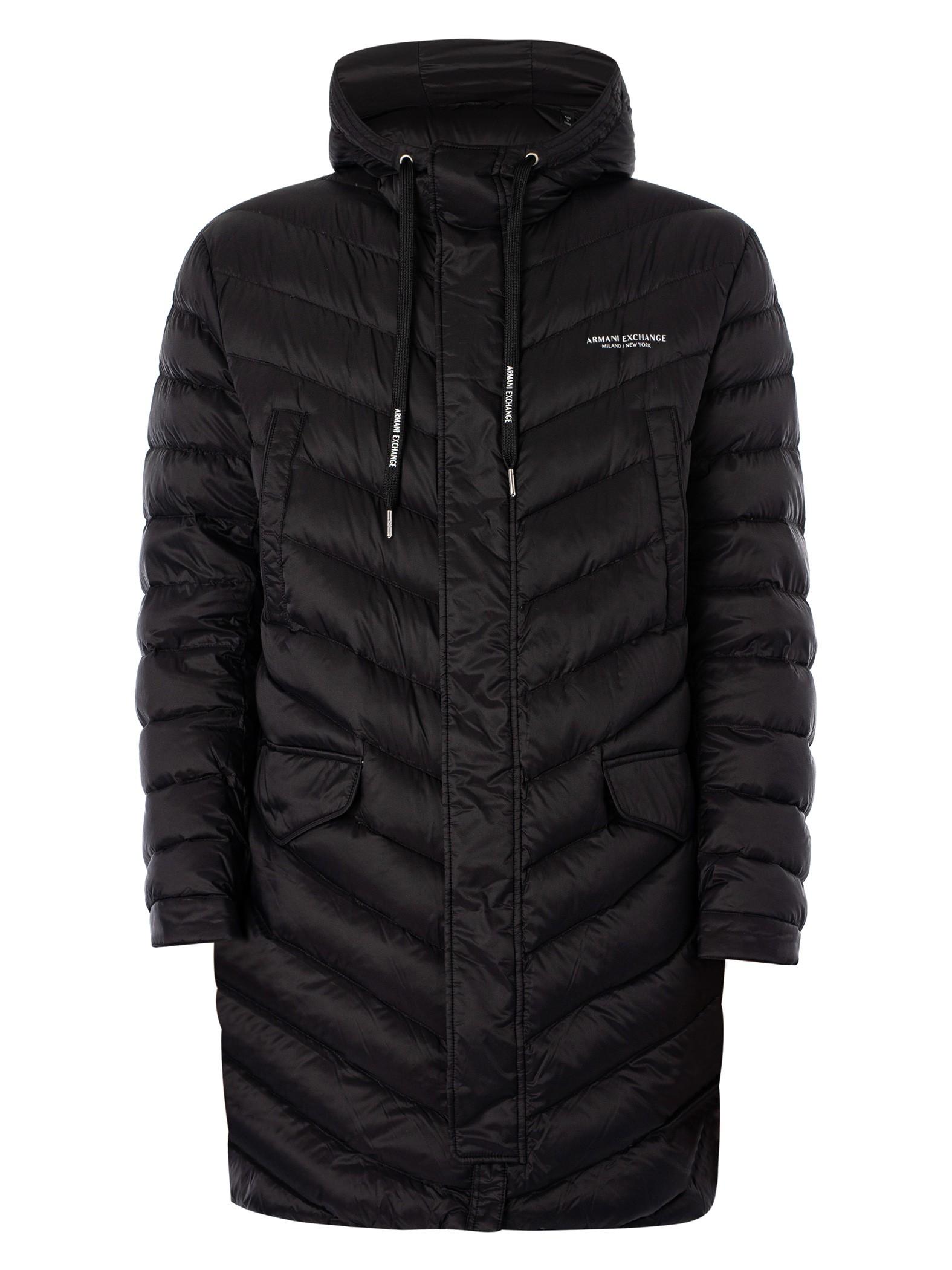 ARMANI EXCHANGE Woven Down Jacket in Black for Men Lyst