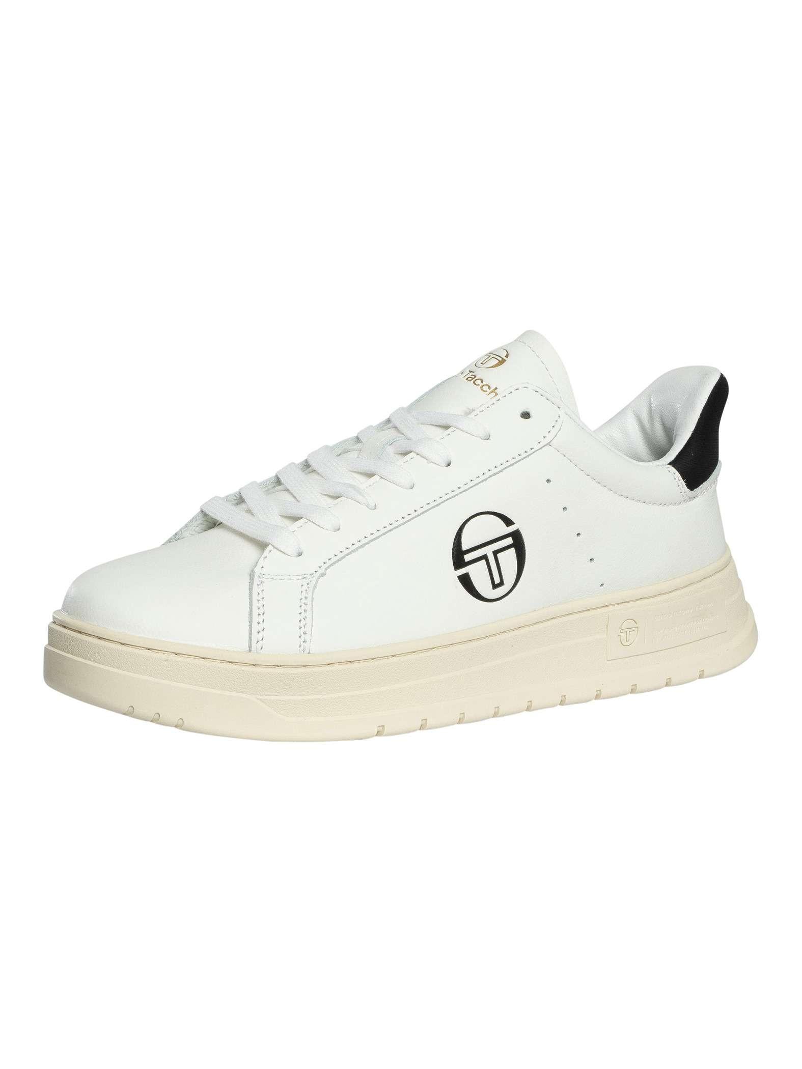 Sergio Tacchini Court Classic Leather Trainers in Natural for Men