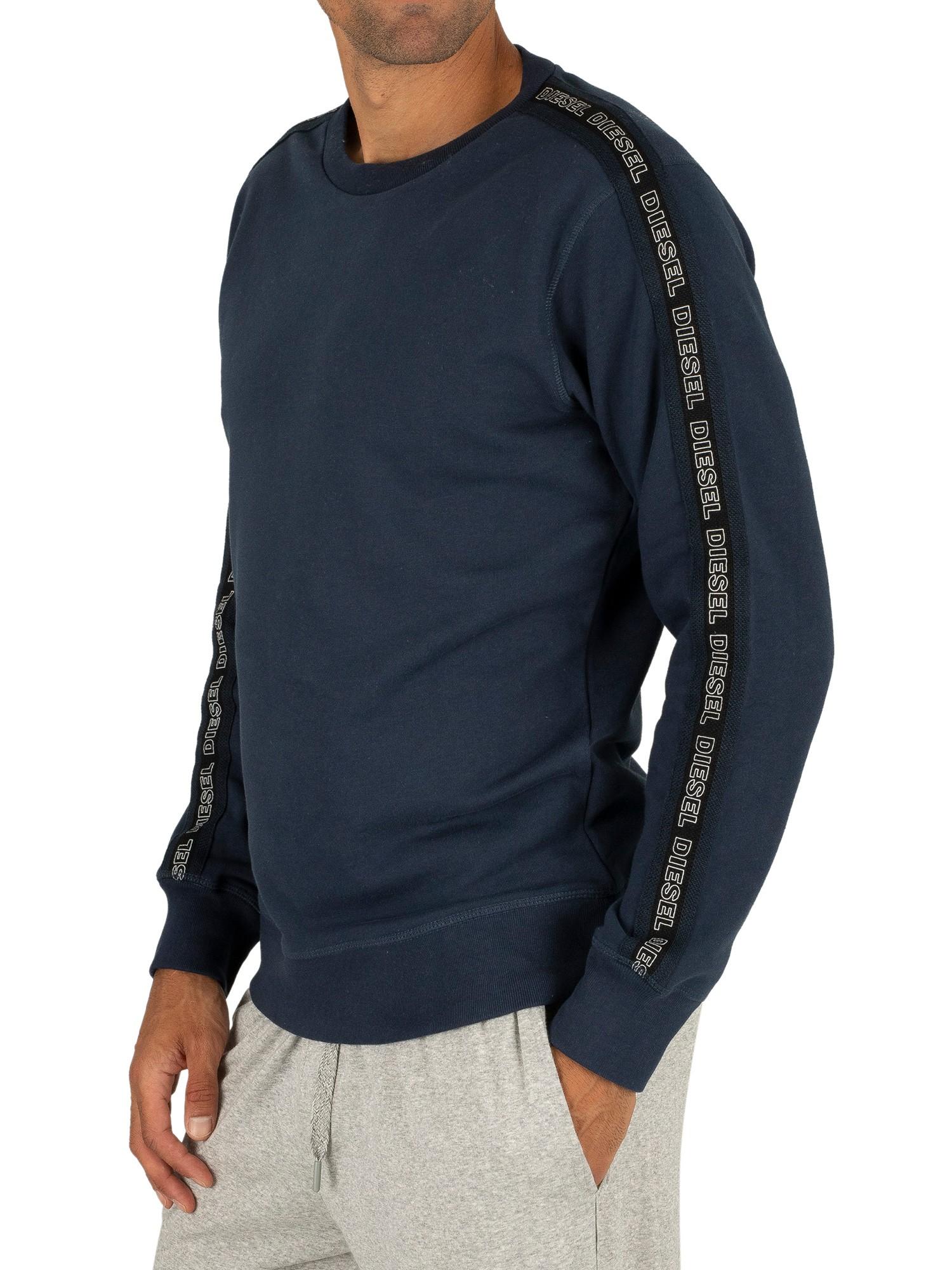 DIESEL Cotton Willy Sweatshirt in Navy (Blue) for Men - Lyst