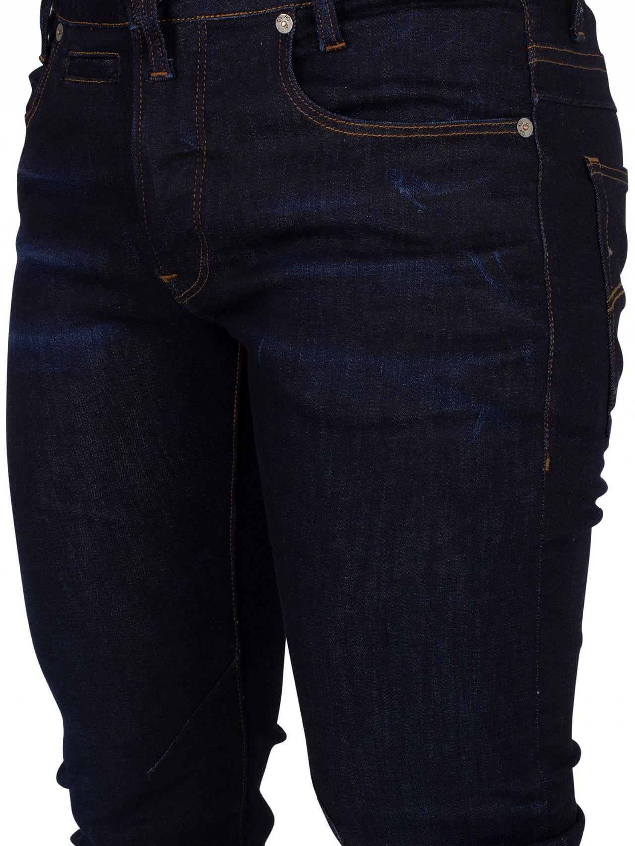 G-Star RAW Denim Dark Aged D-staq 5 Pocket Slim Fit Jeans in Blue for Men -  Lyst