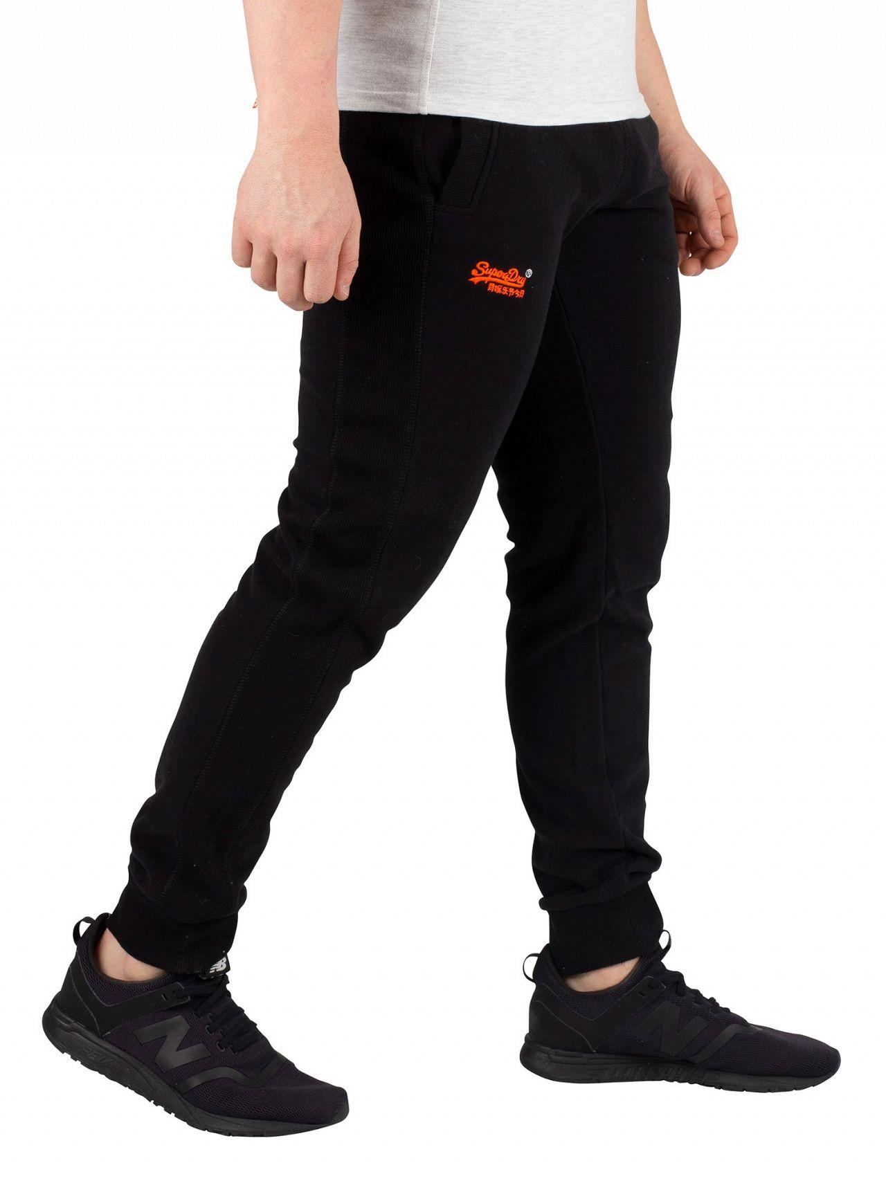 Superdry Synthetic Men's Orange Label Lite Joggers, Black Men's Sportswear  In Black for Men - Lyst