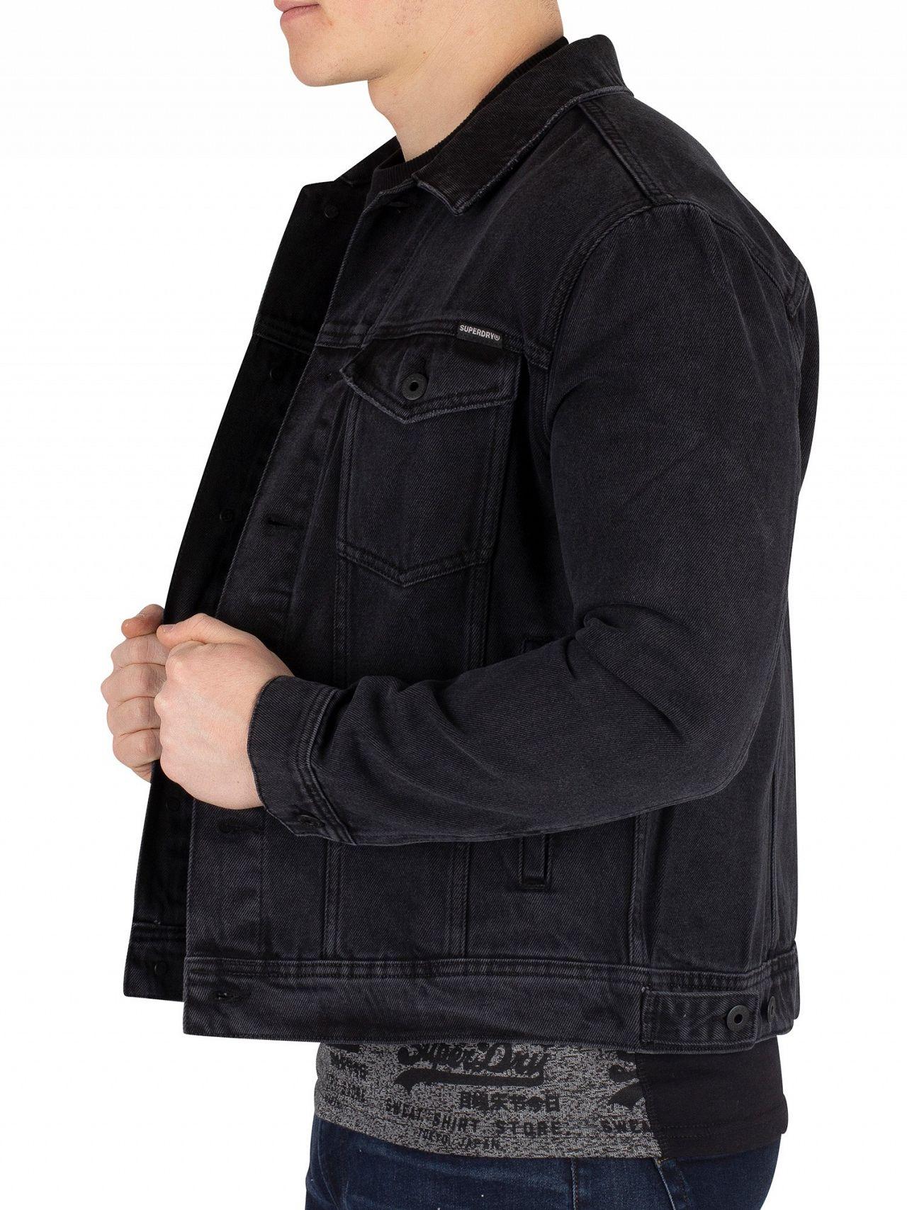 superdry suede trucker jacket