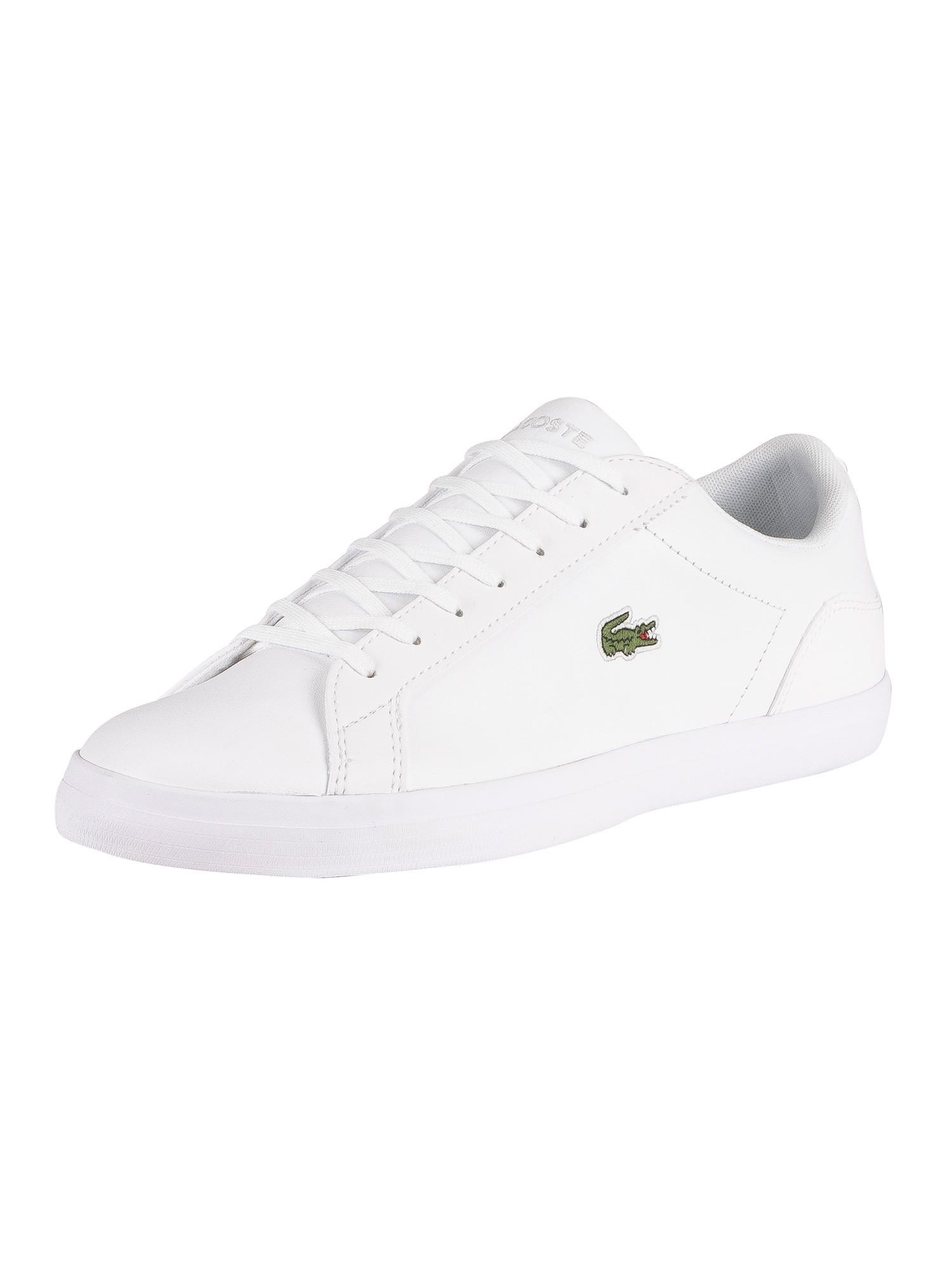 Lacoste Lerond Bl21 1 Cma Leather Trainers In White For Men Lyst