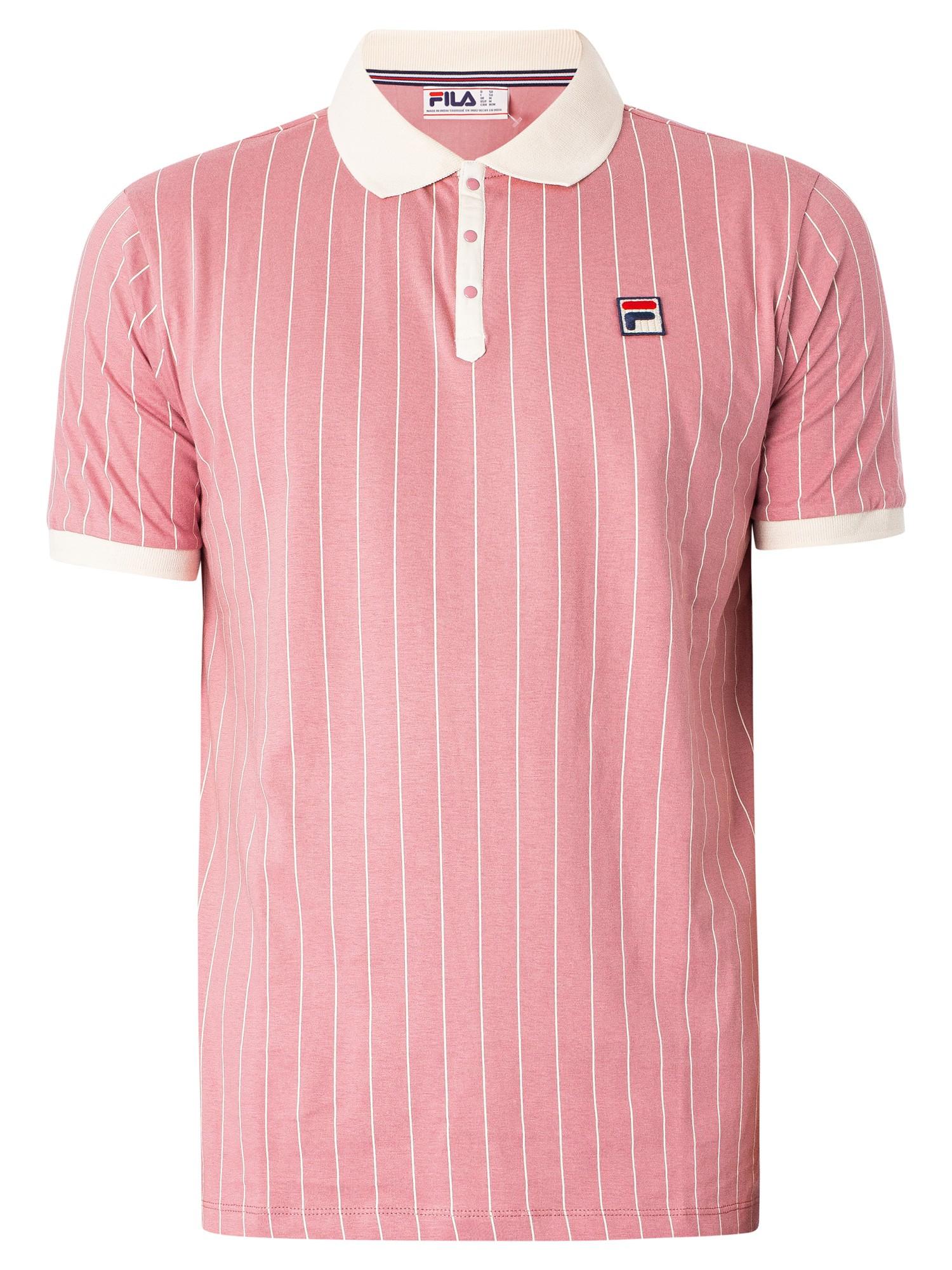 Fila Classic Vintage Striped Polo Shirt in Pink for Men | Lyst