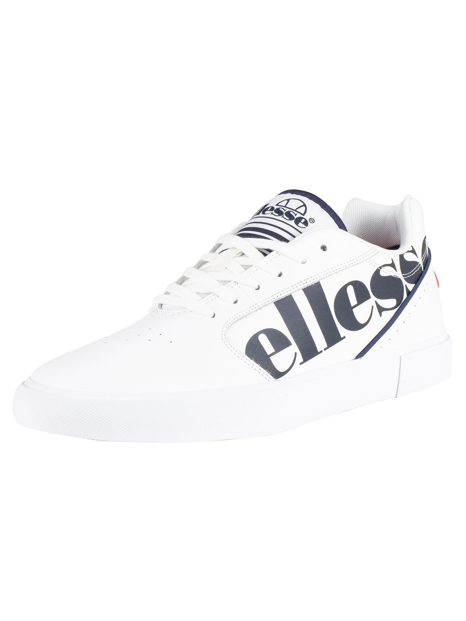 Ellesse Ostuni Leather Trainers in White for Men | Lyst