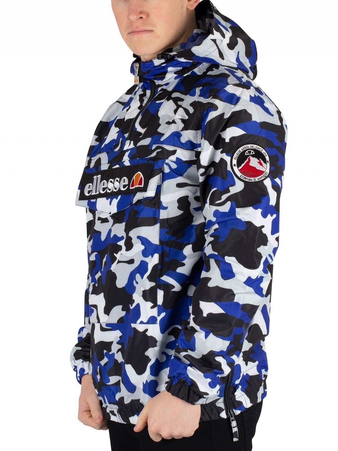 Ellesse Synthetic Camo Mont 2 Overhead Jacket in Blue for Men - Lyst