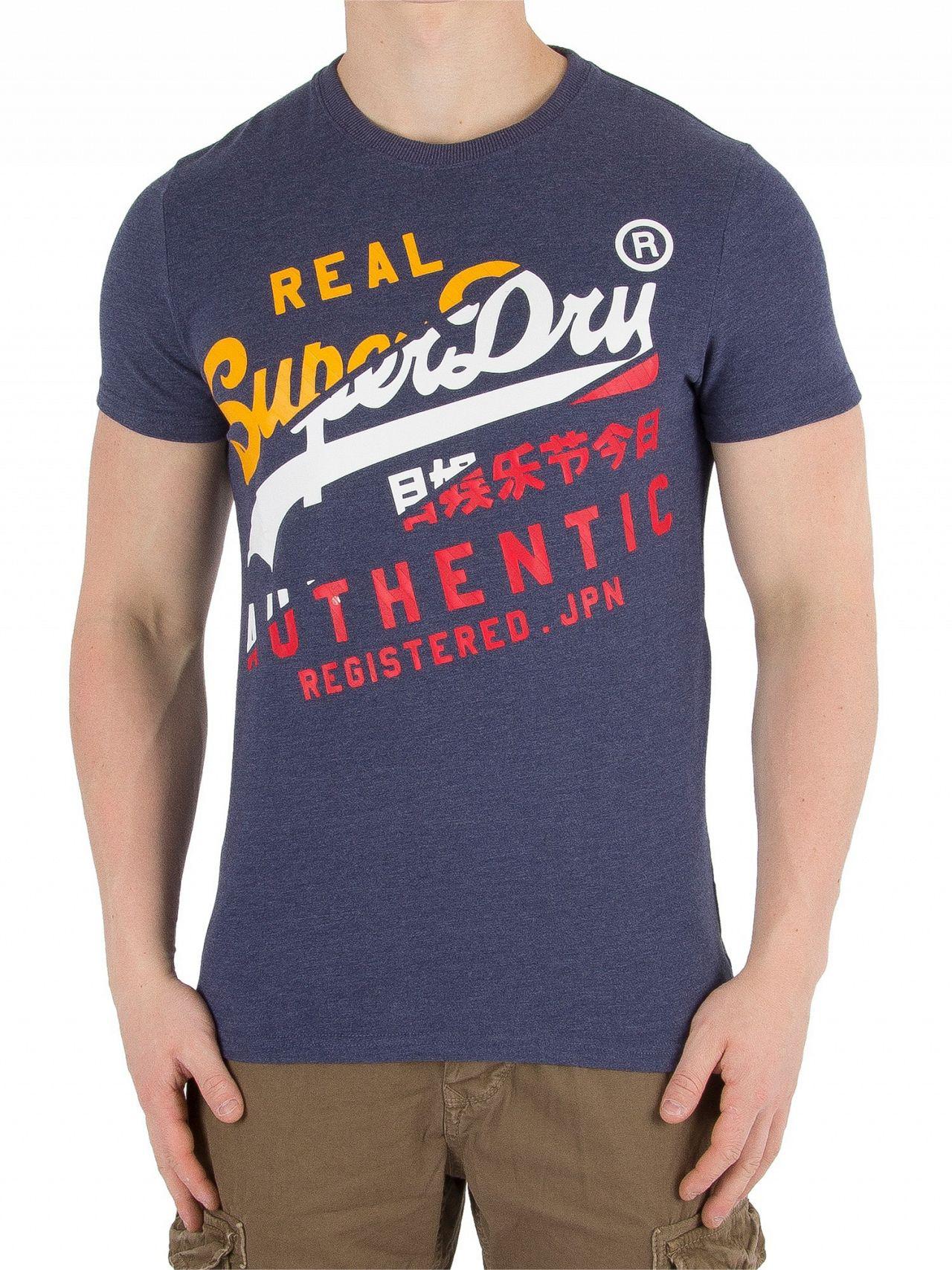 Superdry Vintage Logo Camo Raglan LS tee Camiseta para Hombre