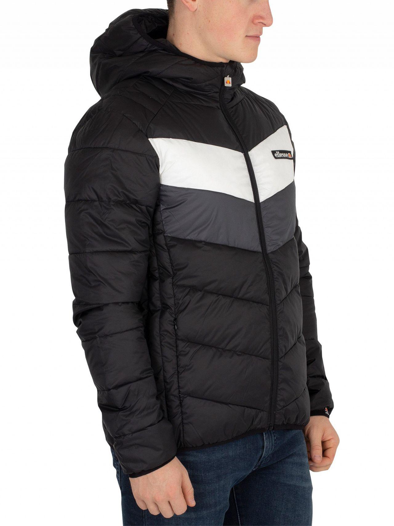 Ellesse Synthetic Ginap Hooded Puffer Jacket Black for Men - Lyst