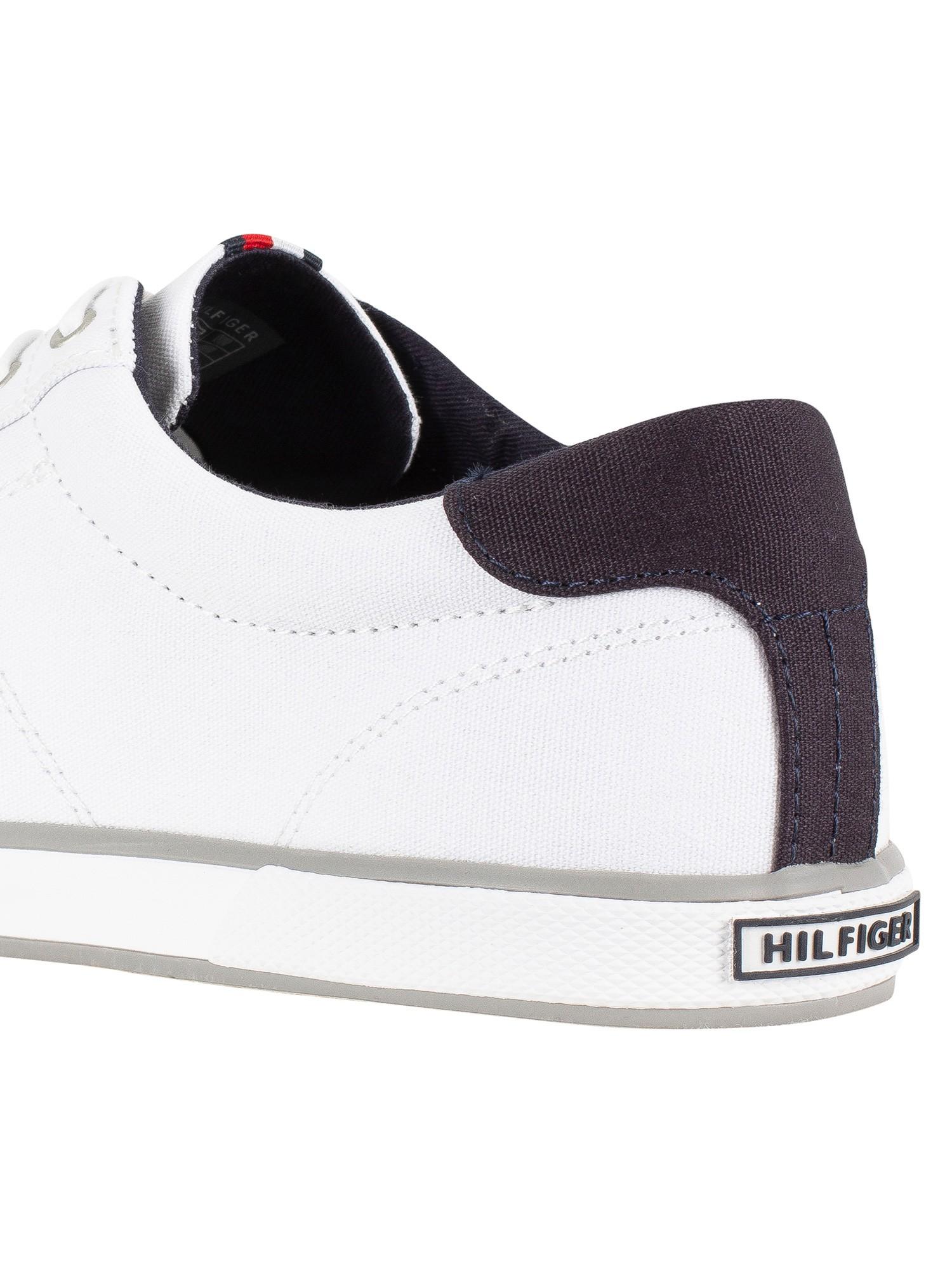 tommy hilfiger white flag trainers