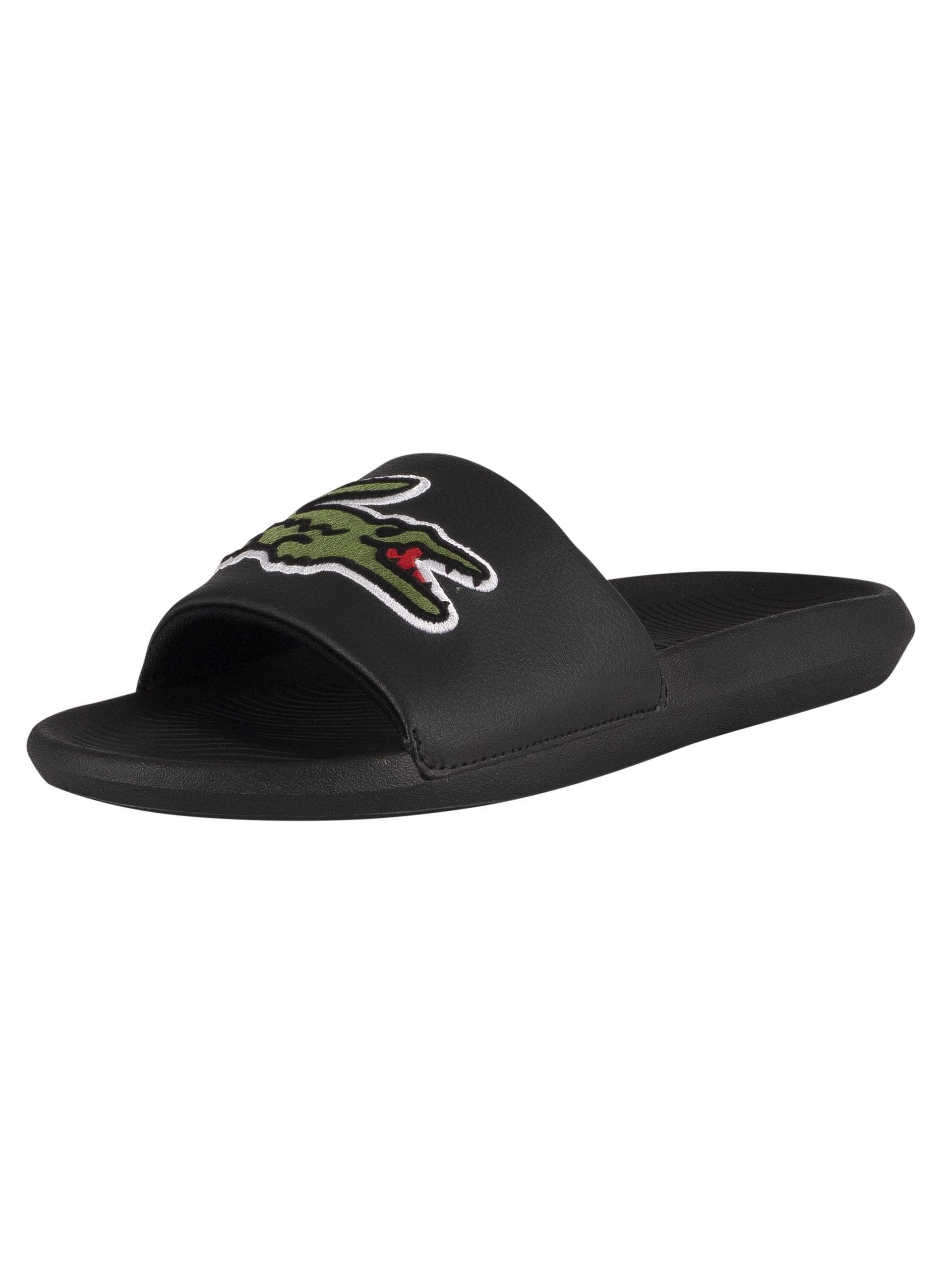 lacoste rubber slides