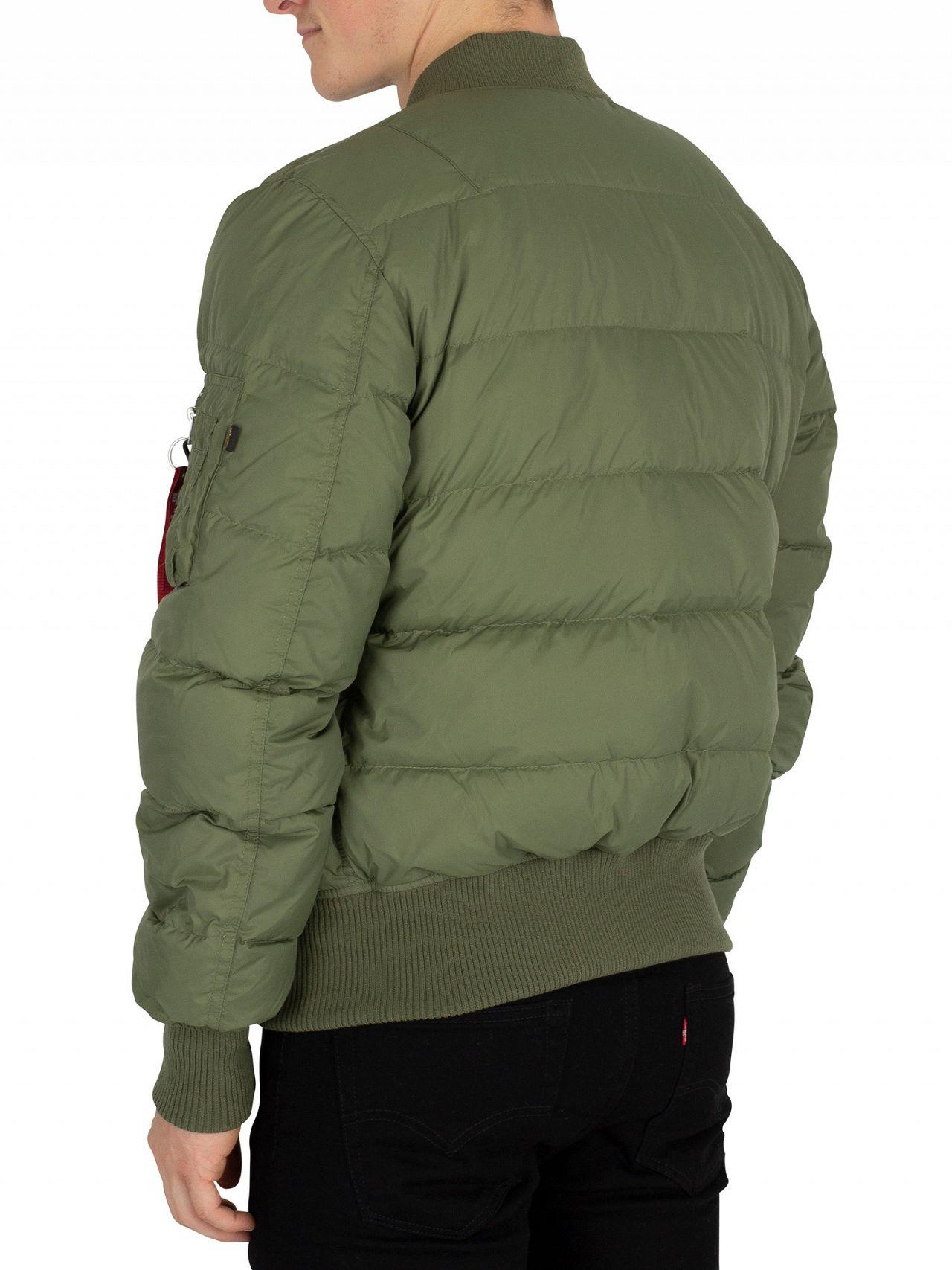 puffer jacket sage green