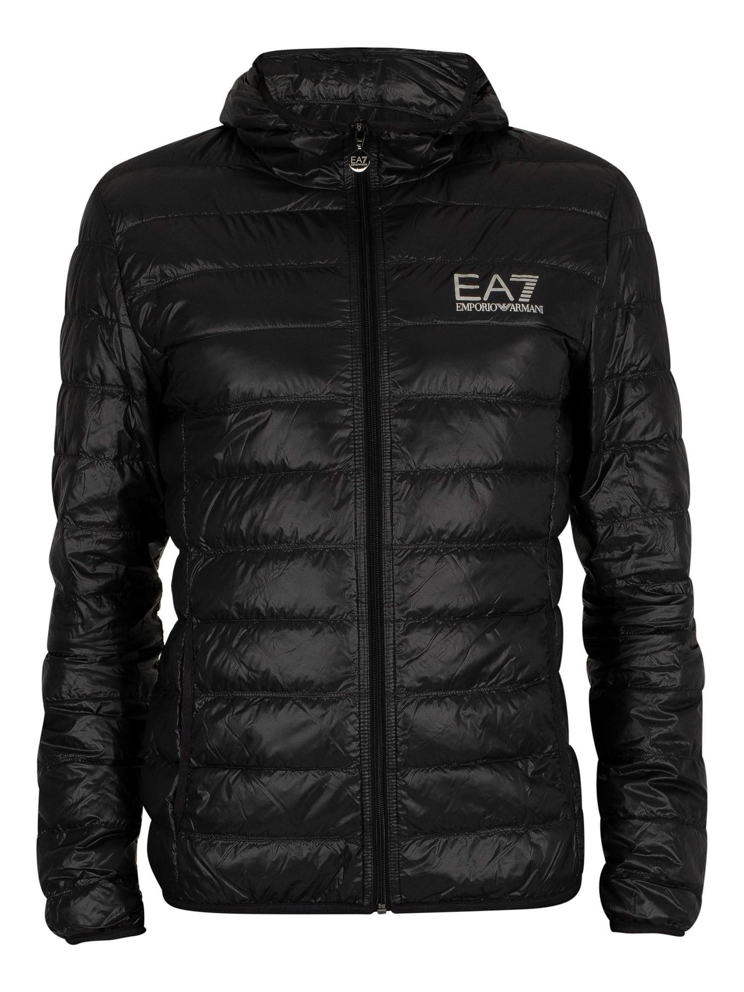 ea7 down jacket black