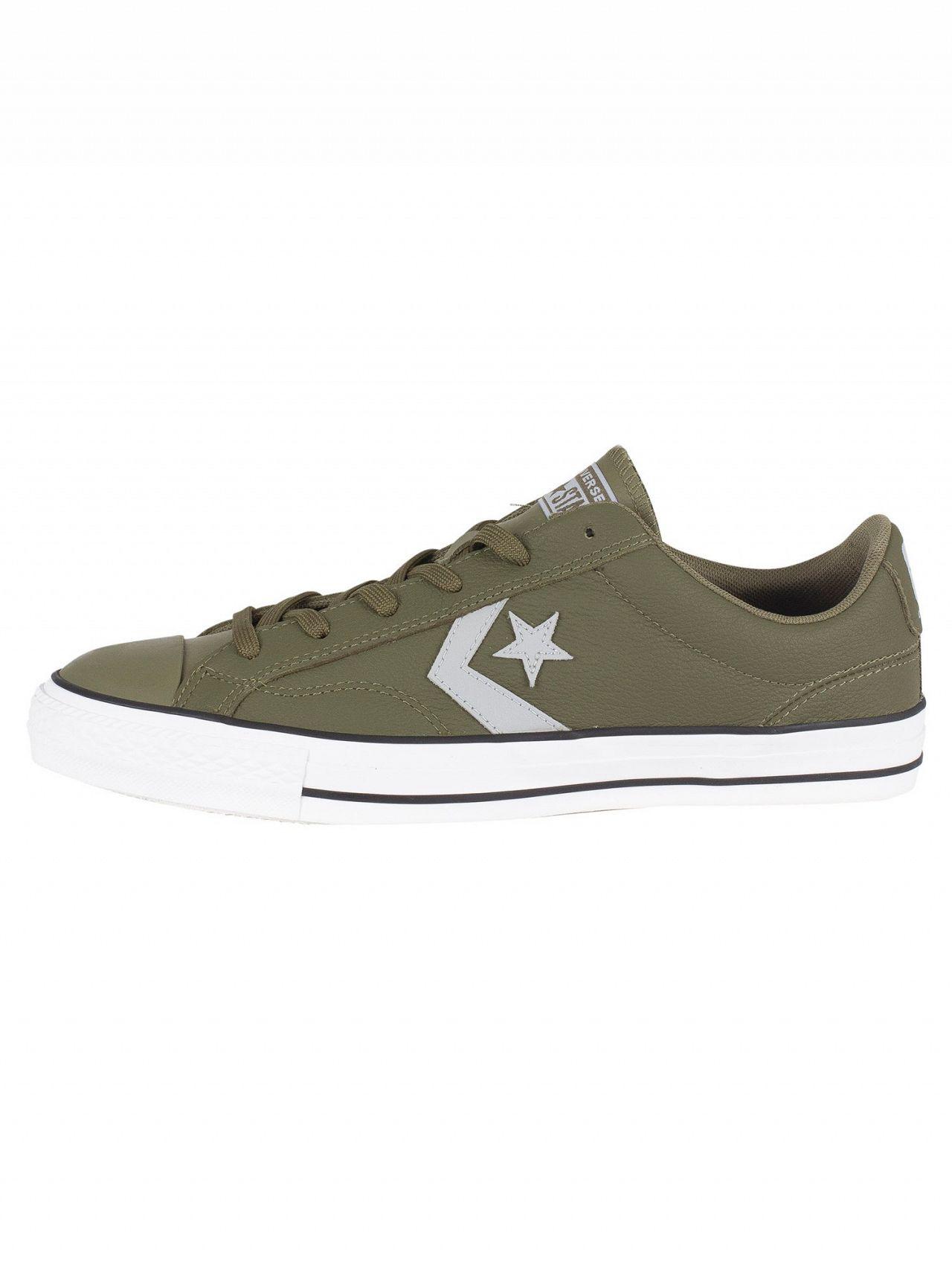 Converse Men's Star Player Ox Leather Trainers, Green Men's Shoes  (trainers) In Green for Men | Lyst Canada