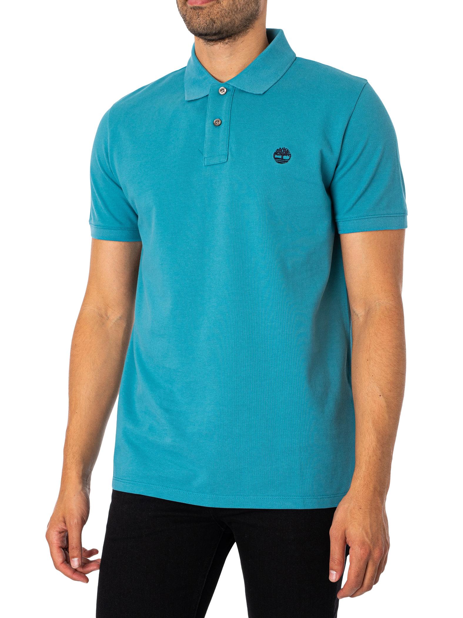 Timberland Millers Pique Polo Shirt in Blue for Men | Lyst