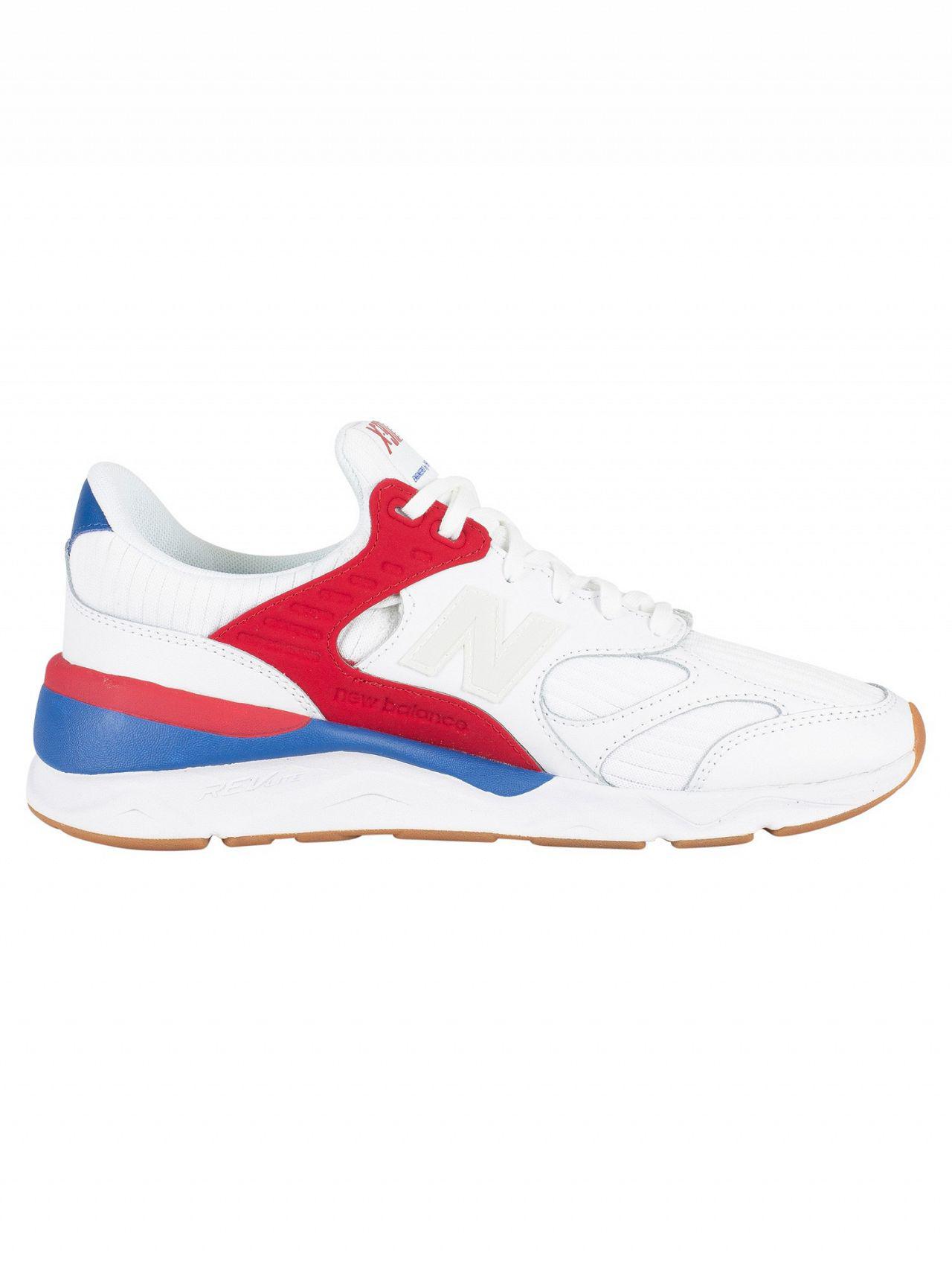 New Balance White/blue/red X-90 Trainers for Men | Lyst Canada