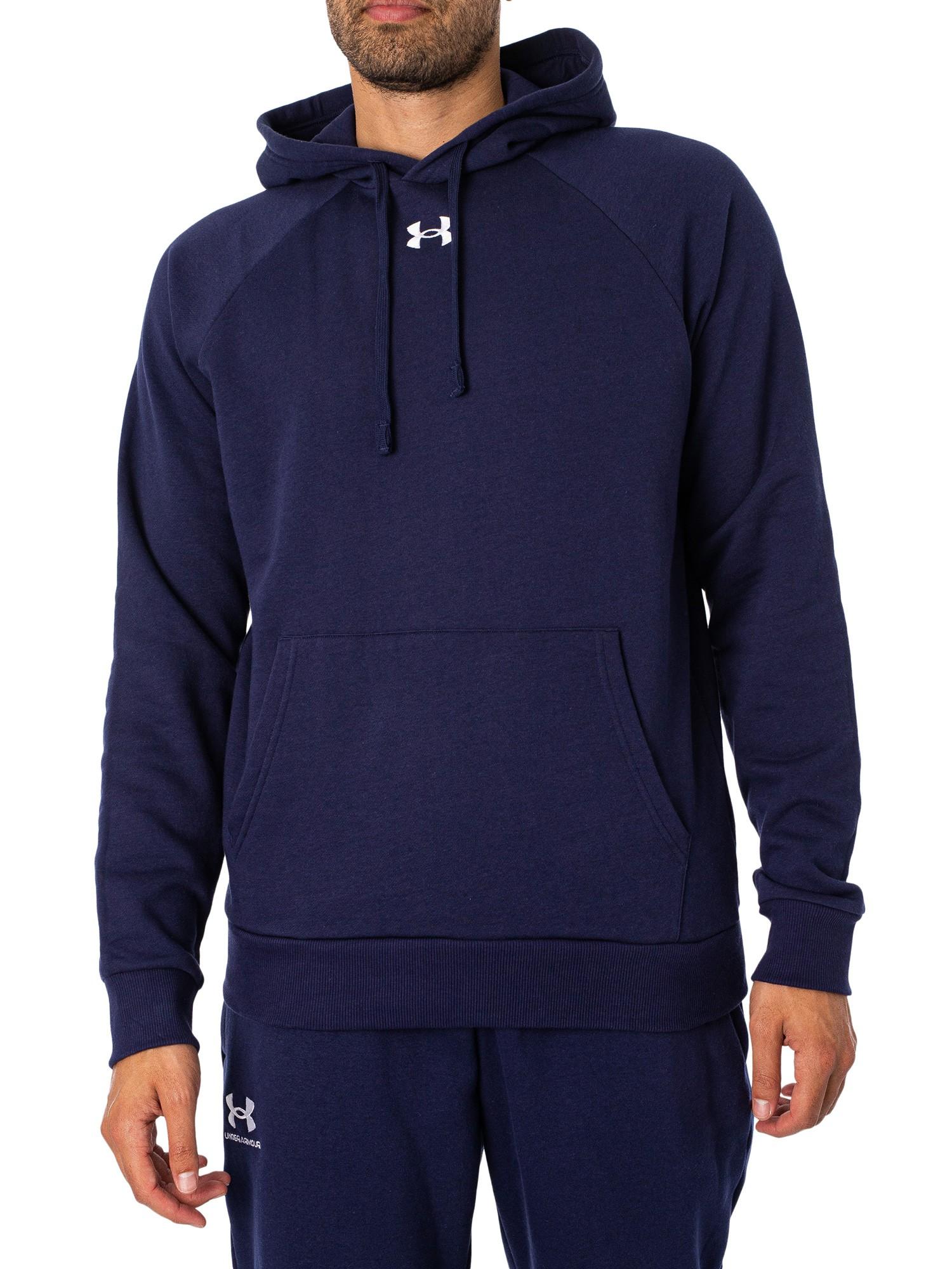 Under Armour Rival Fleece Hoodie in Blue for Men | Lyst