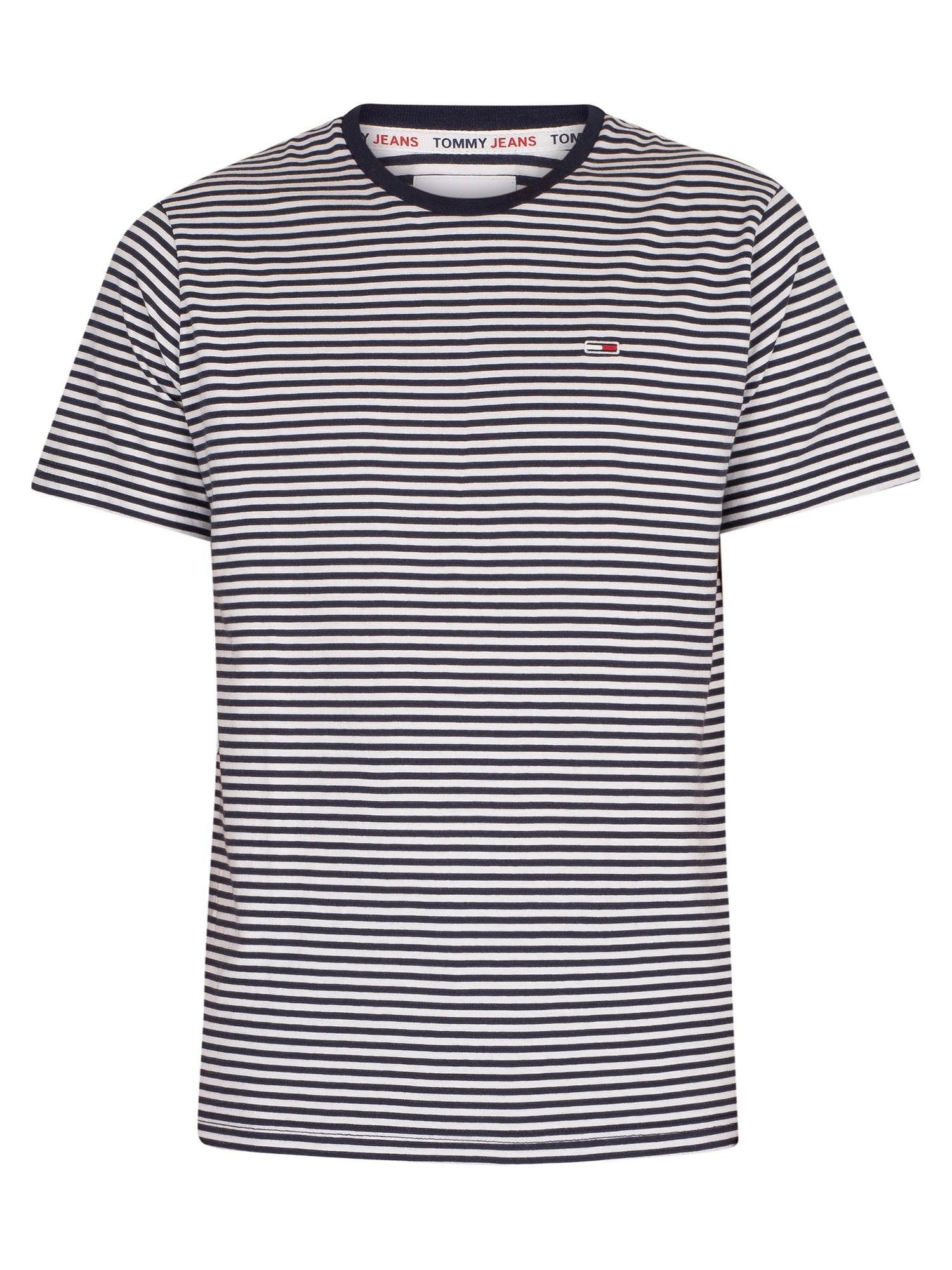 Tommy Hilfiger Denim Classics Stripe T-shirt in Twilight Navy (Blue 