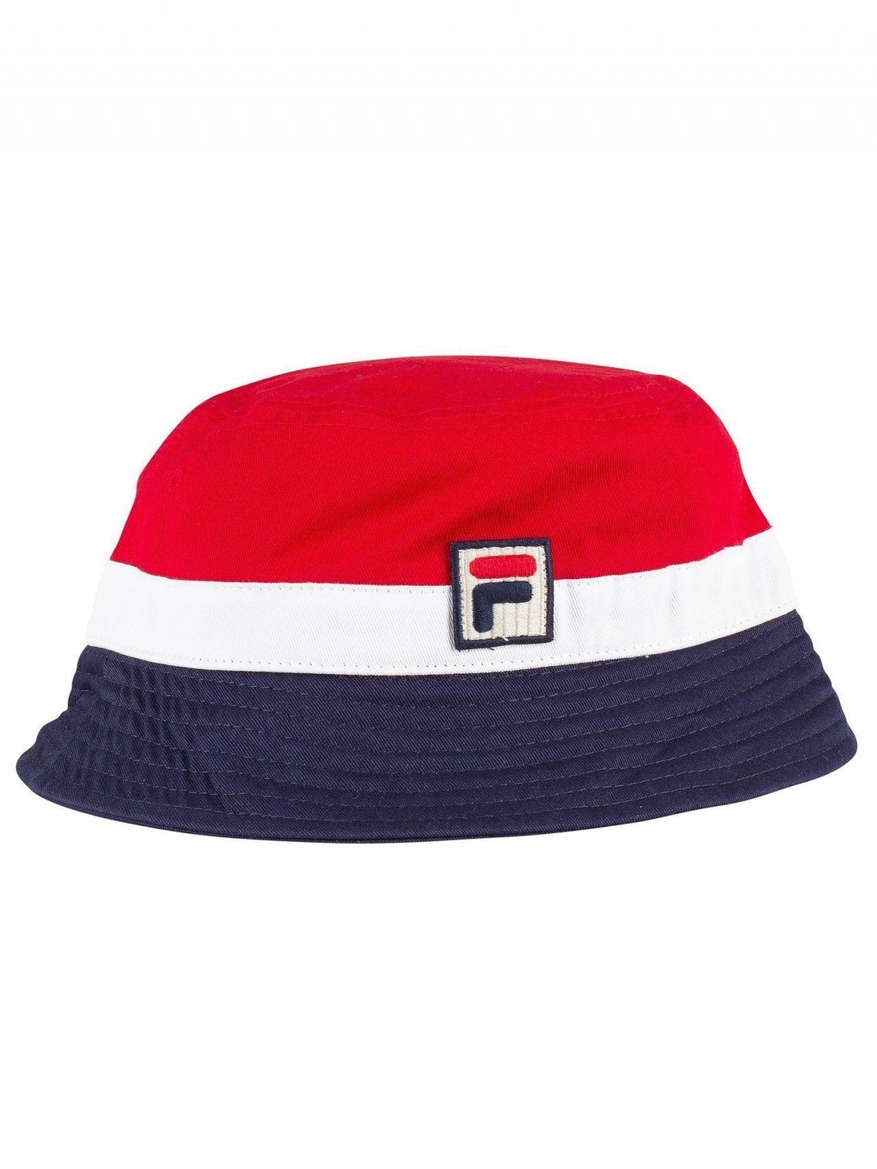 red fila bucket hat